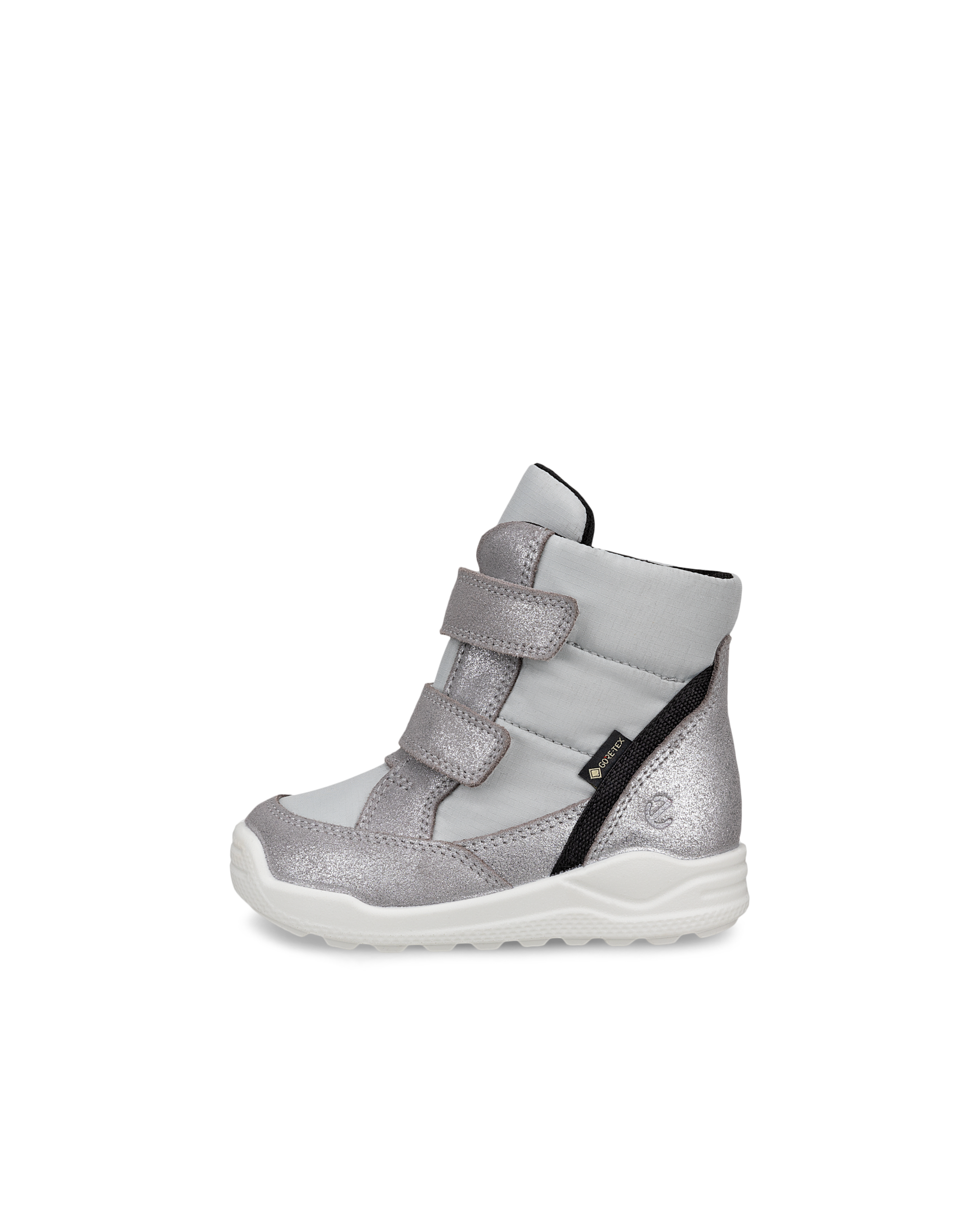 ECCO® URBAN MINI Halvhög mockakänga med Gore-Tex barn - Metallic - Outside