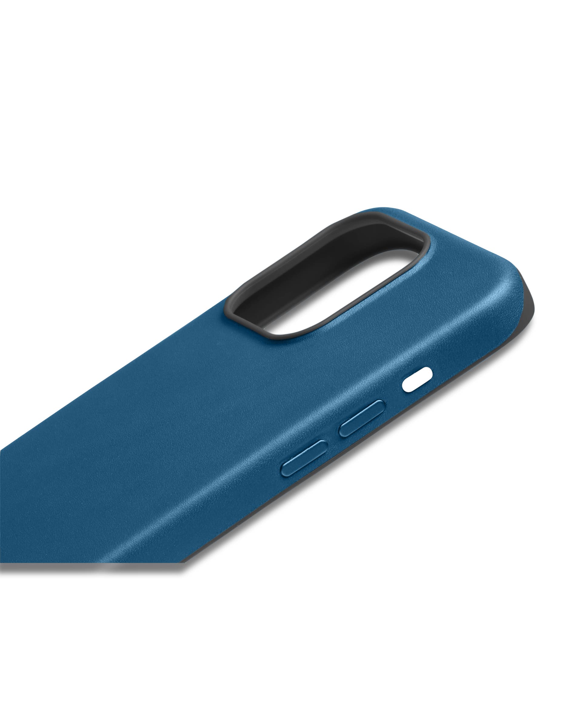 ECCO X Bellroy Phone Case 15 Pro Max レザースマホケース - ブルー - Detail-1