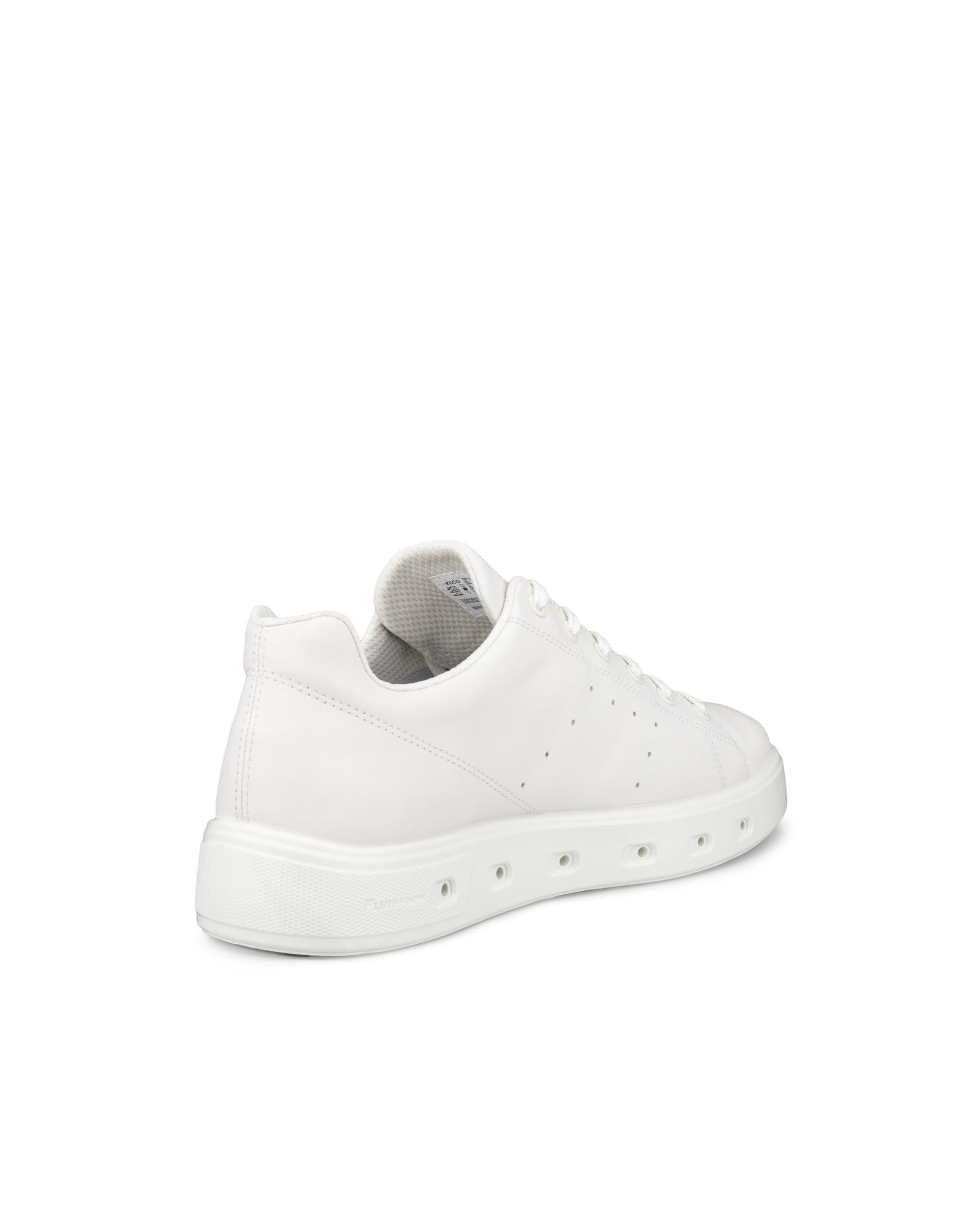Men's ECCO® Street 720 Leather Gore-Tex Trainer - White - Back