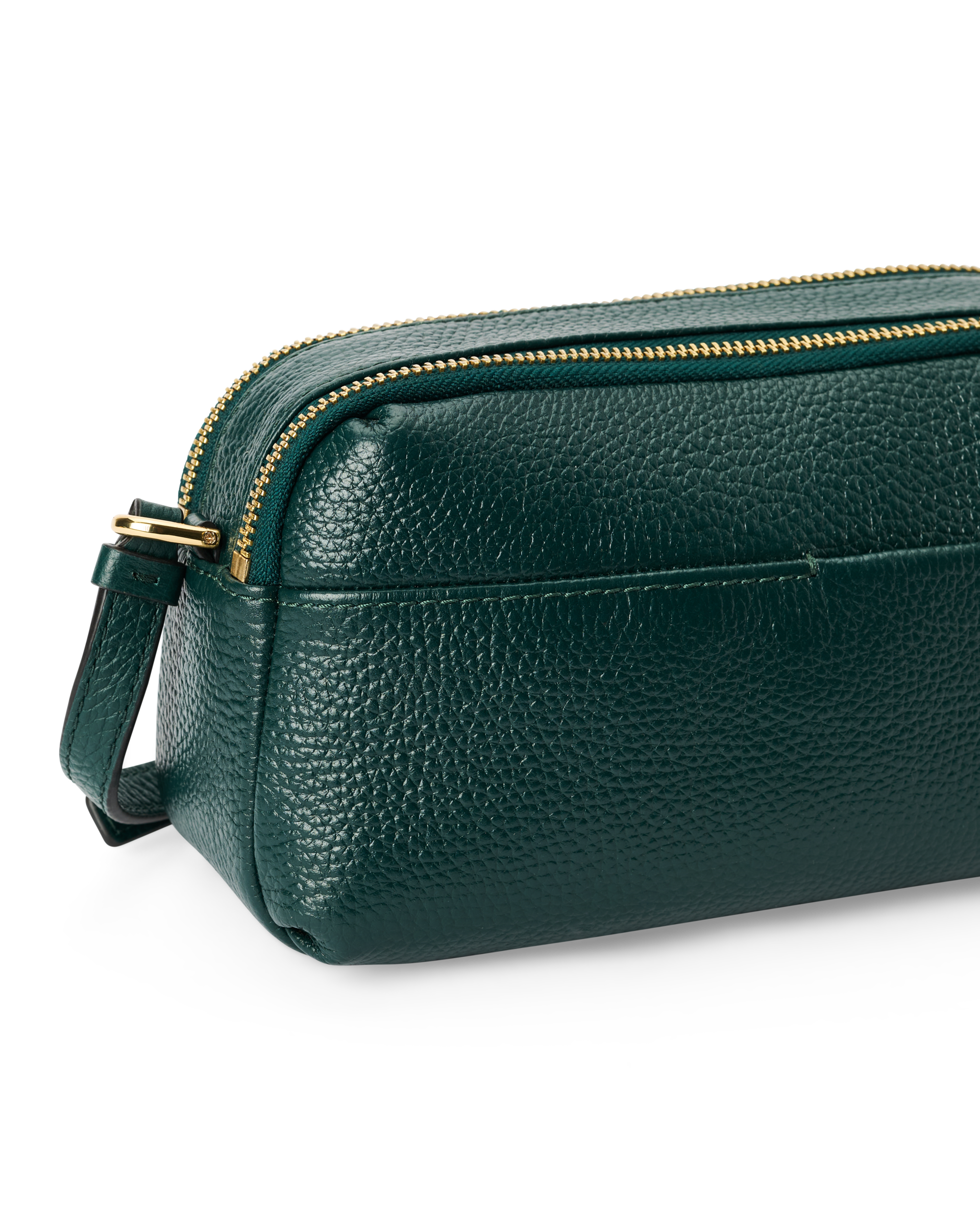 ECCO® Leather Curve Camera Bag | Green