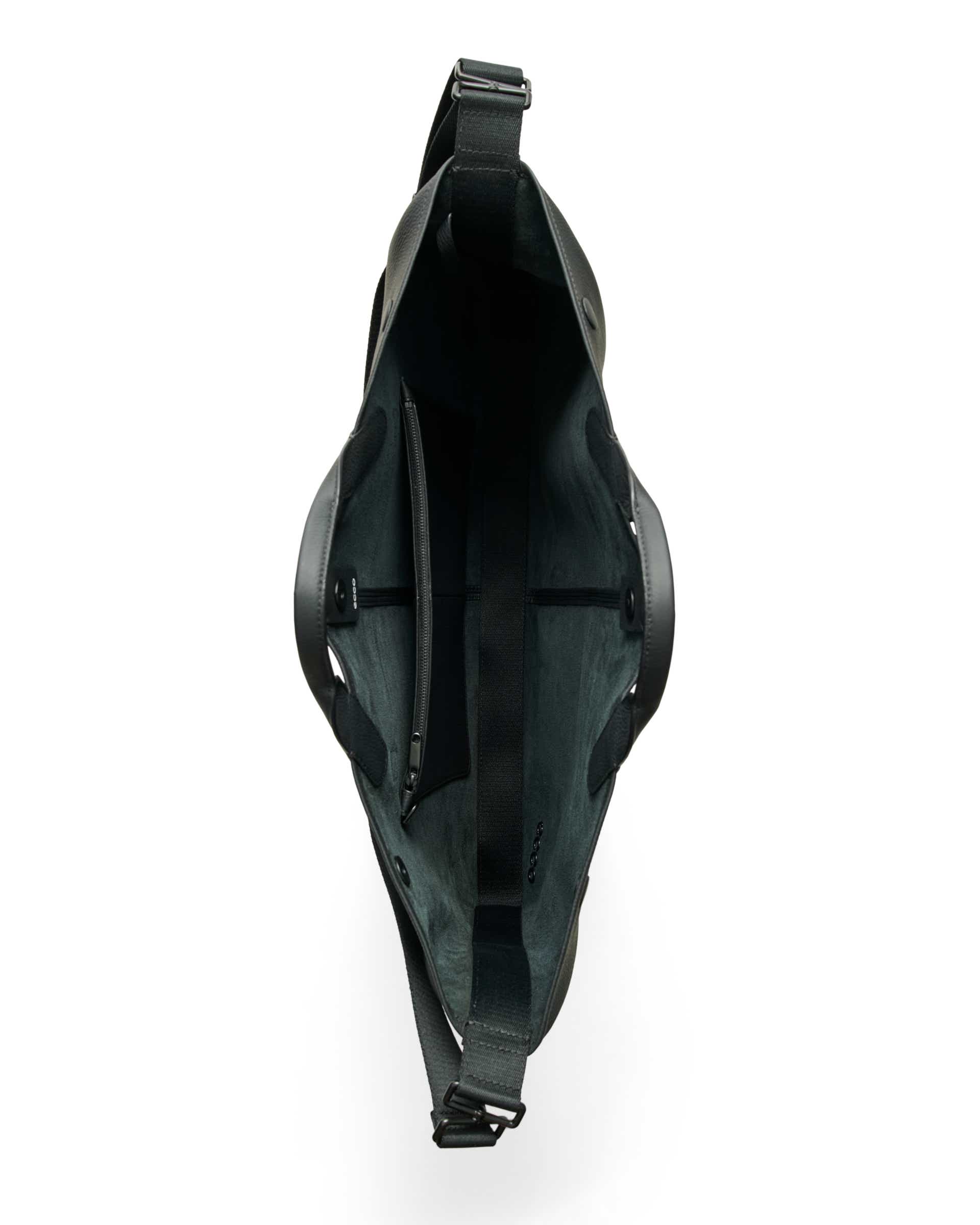 Fourre-tout en cuir souple ECCO® East-West - Noir - Birdeye