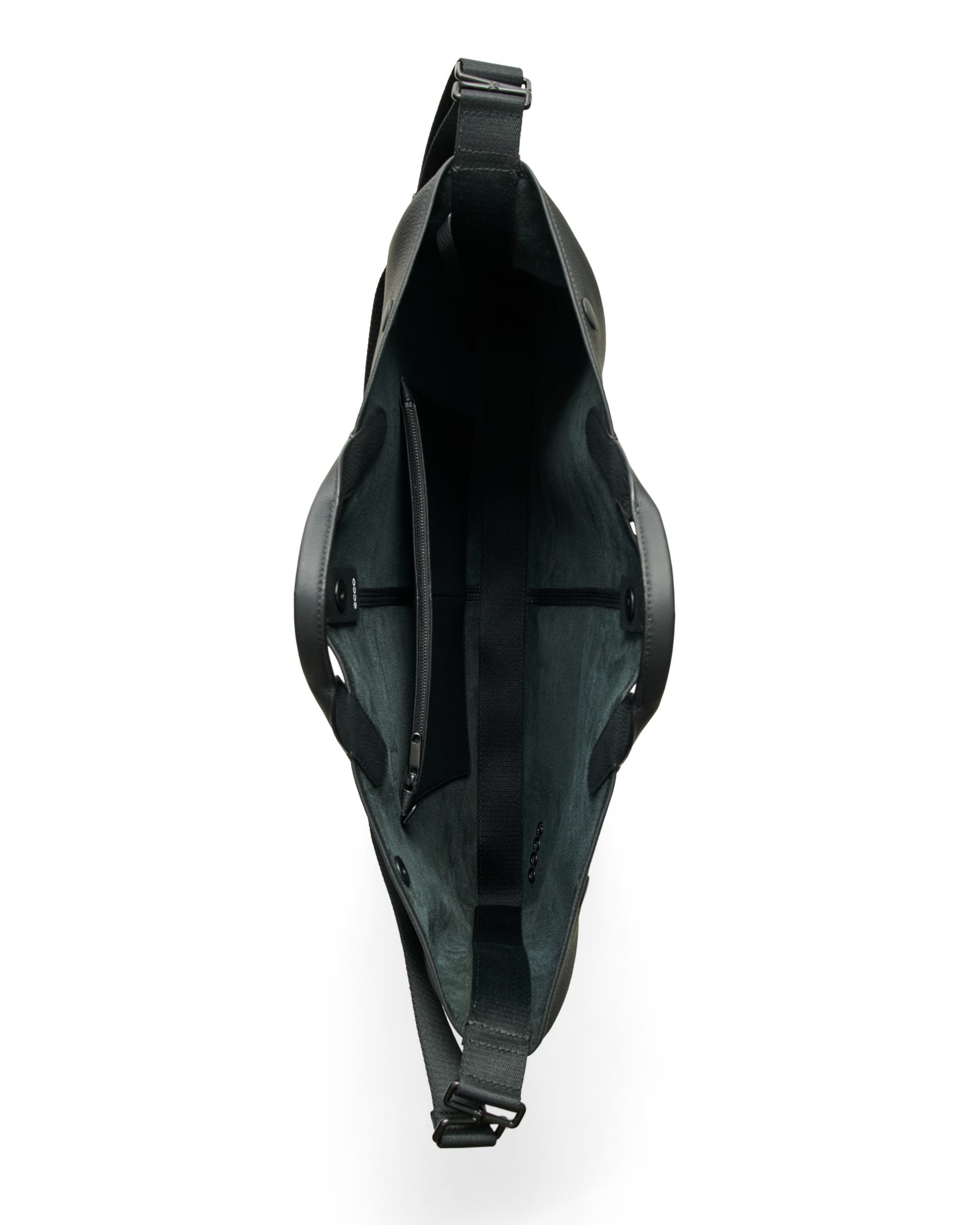 Fourre-tout en cuir souple ECCO® East-West - Noir - Birdeye