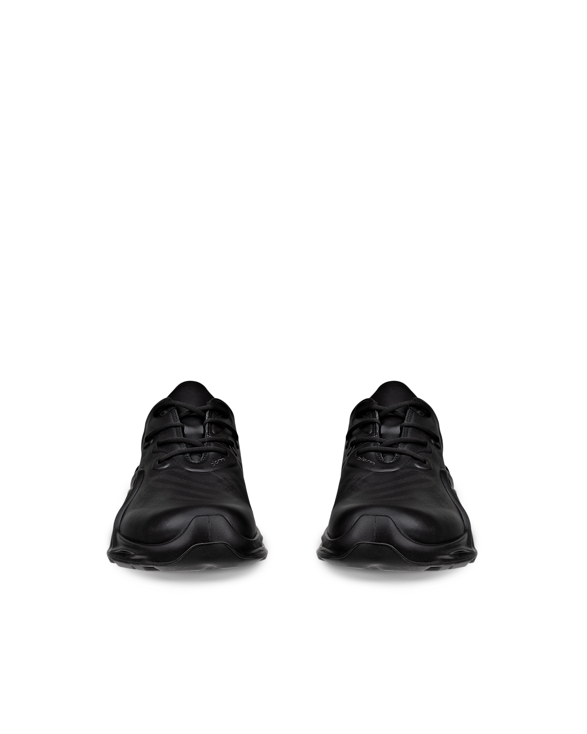 ECCO® Biom Infinite Herren Sneaker aus Leder & Textil - Schwarz - Front pair