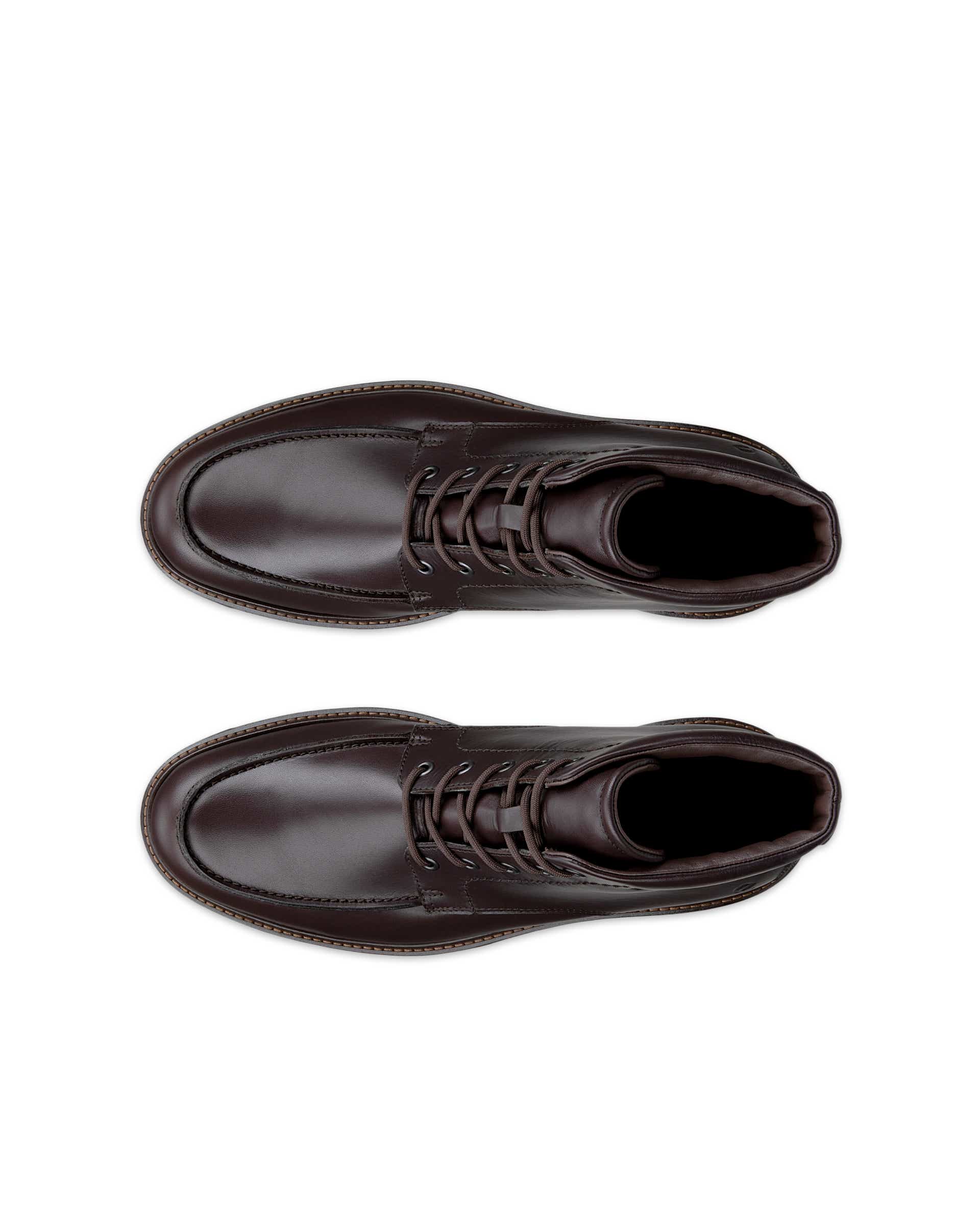 Men's ECCO® METROPOLE OSLO Leather Gore-Tex Mid-Cut Boot - Brown - Top left pair