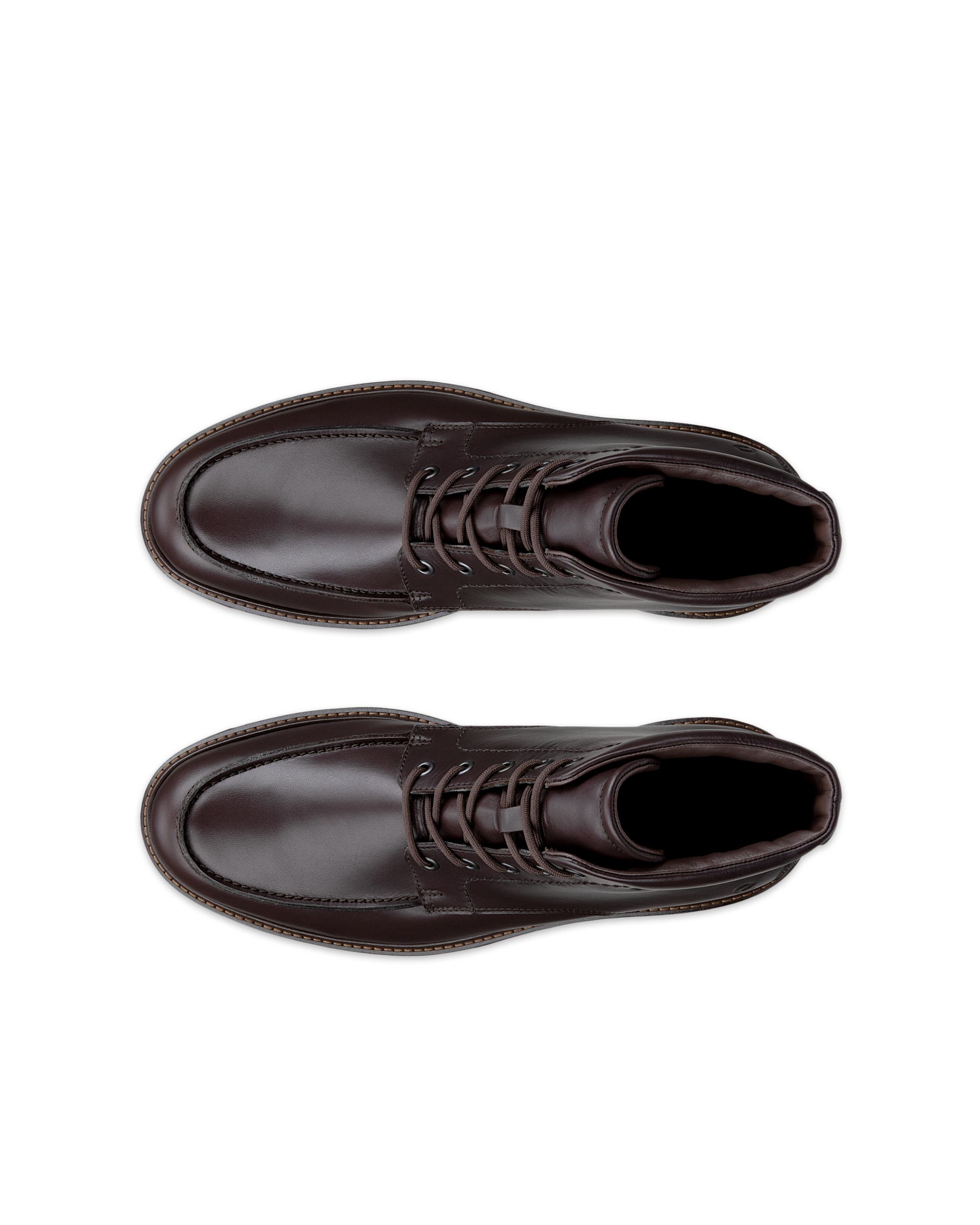 Men's ECCO® METROPOLE OSLO Leather Gore-Tex Mid-Cut Boot - Brown - Top left pair