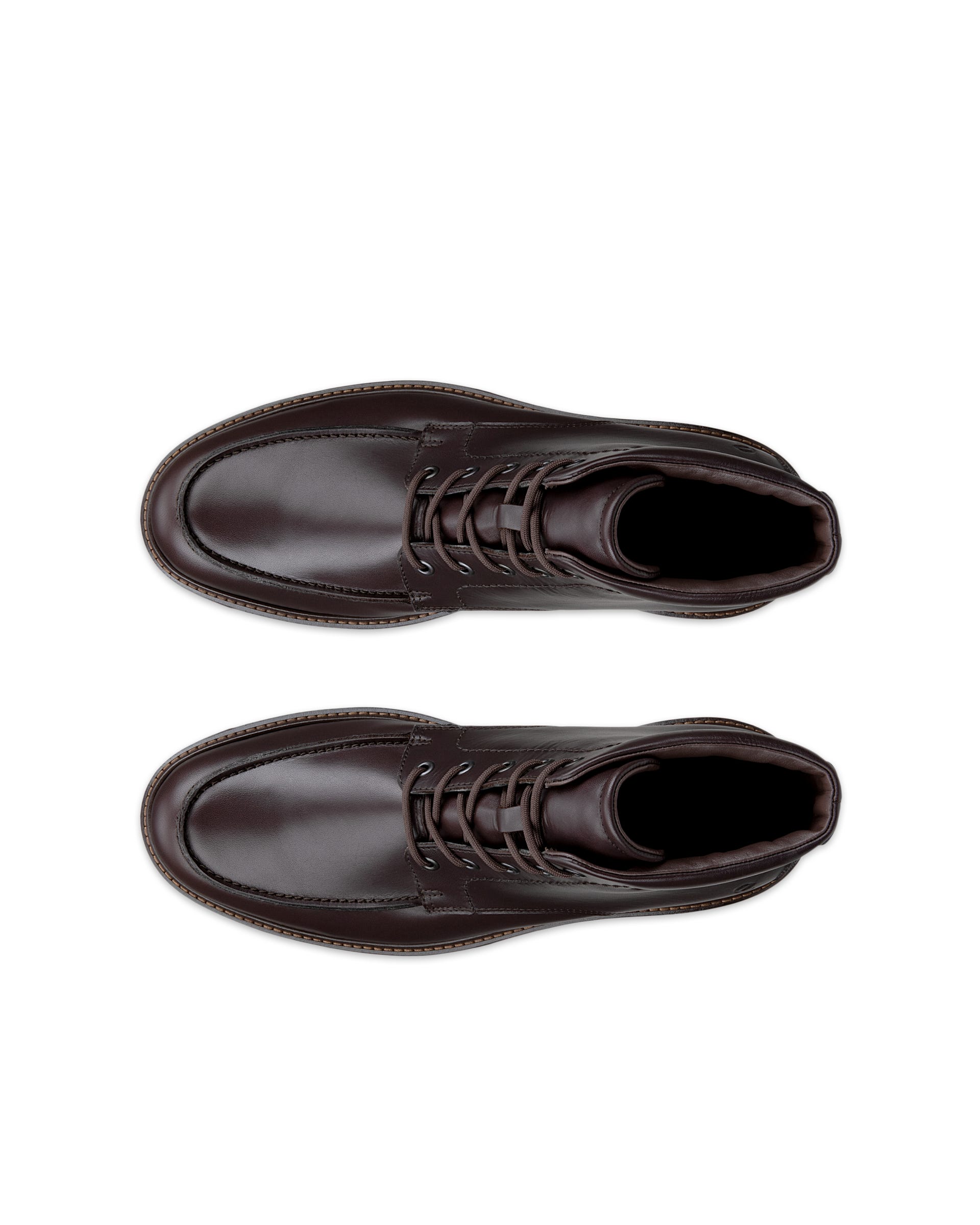 Men's ECCO® METROPOLE OSLO Leather Gore-Tex Mid-Cut Boot - Brown - Top left pair