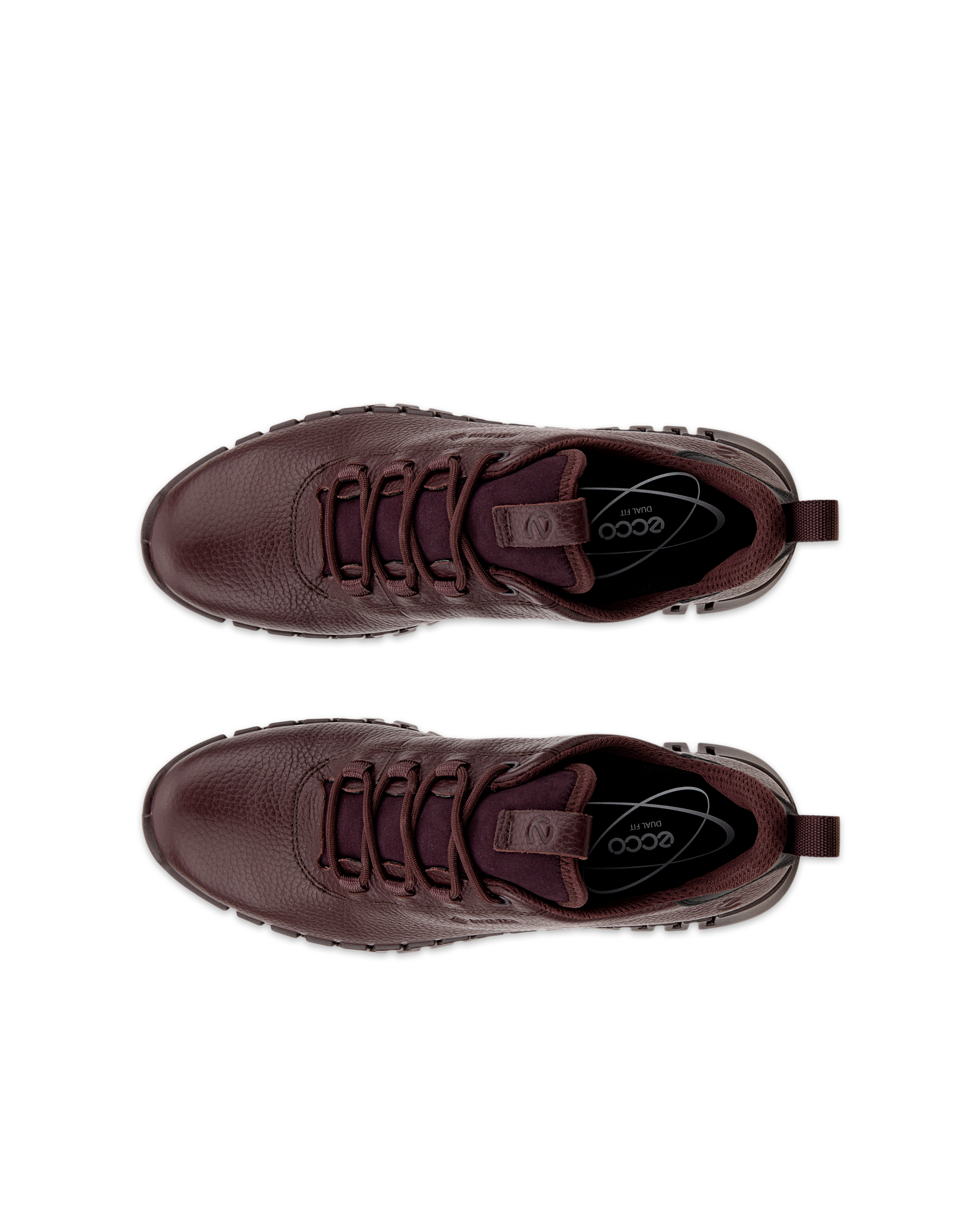ECCO Gruuv WOMEN ウィメンズ レザーGore-Texスニーカー - パープル - Top left pair