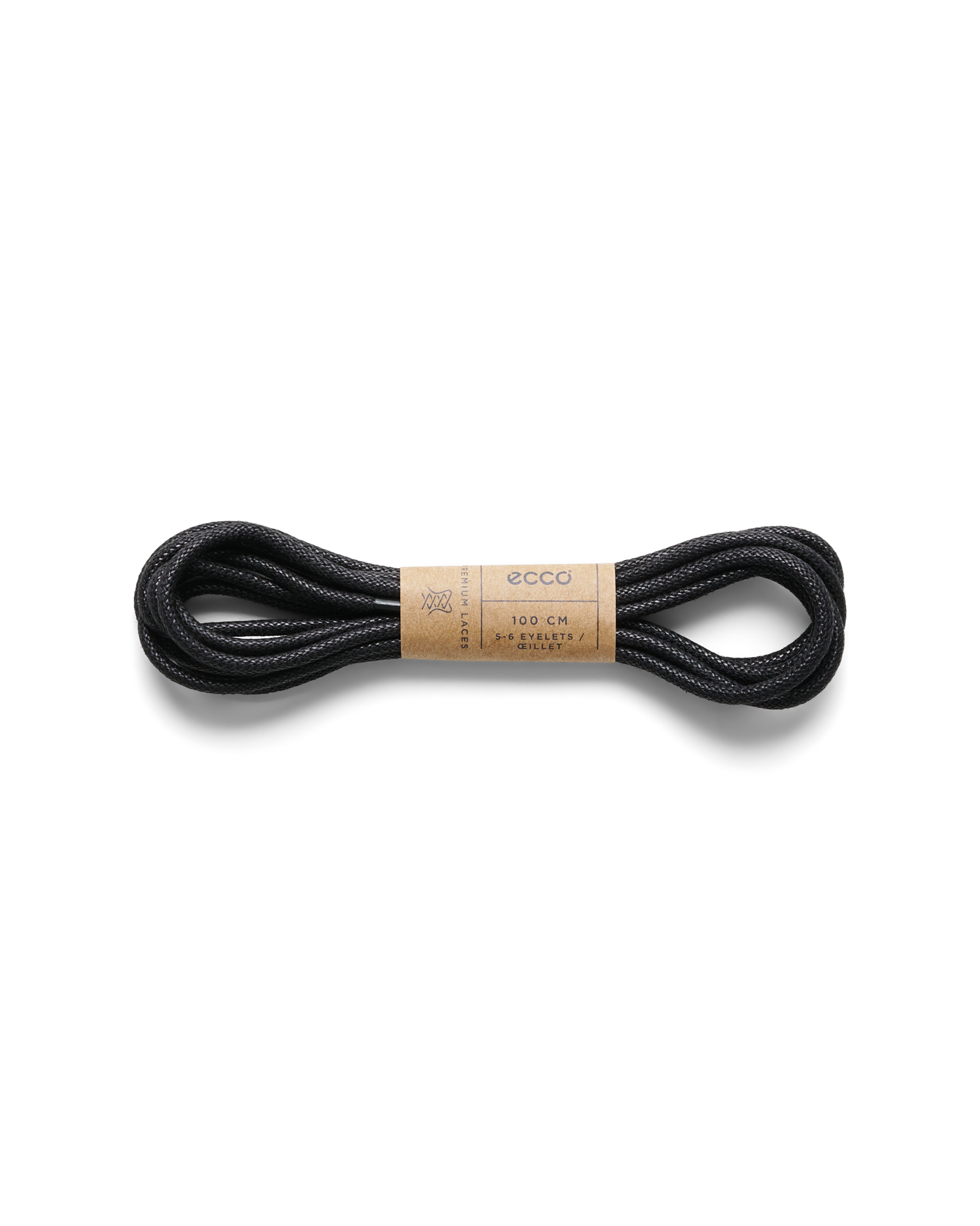 ECCO Round Laces — Black