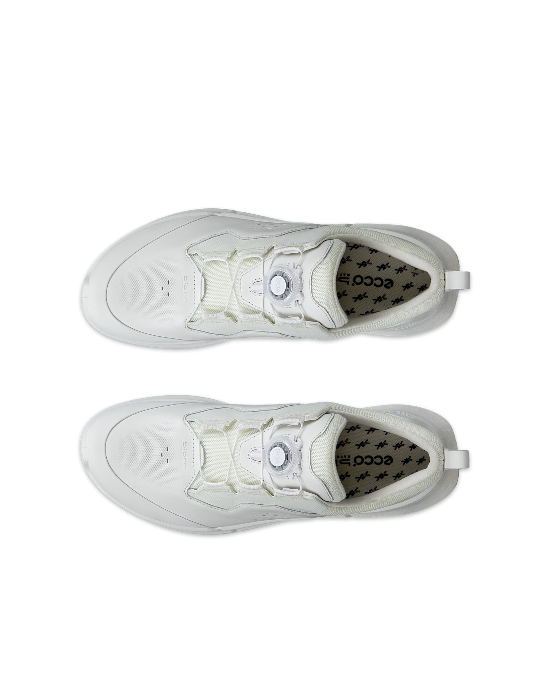 ECCO® BIOM 2.2 baskets en cuir pour femme - Blanc - Top left pair