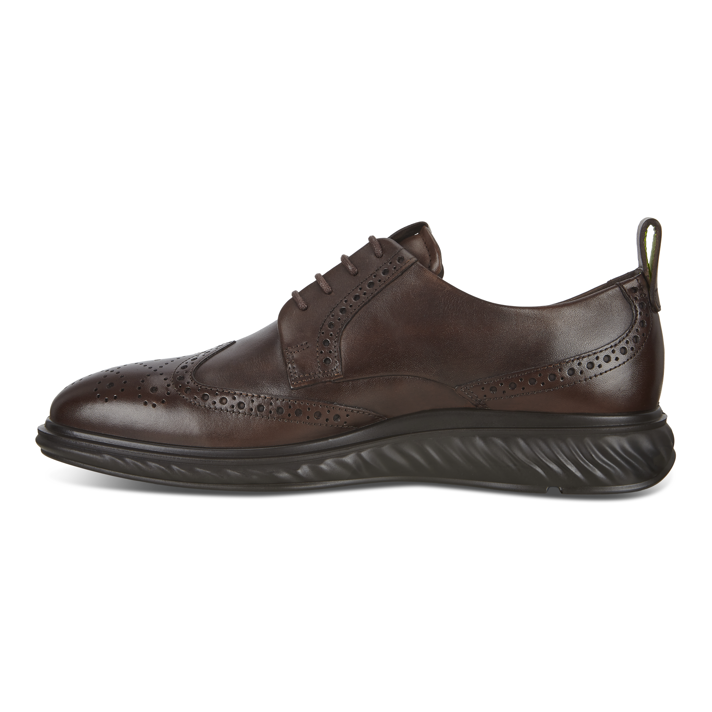 ECCO ST.1 Hybrid Lite メンズ レザーウィングチップダービーシューズ