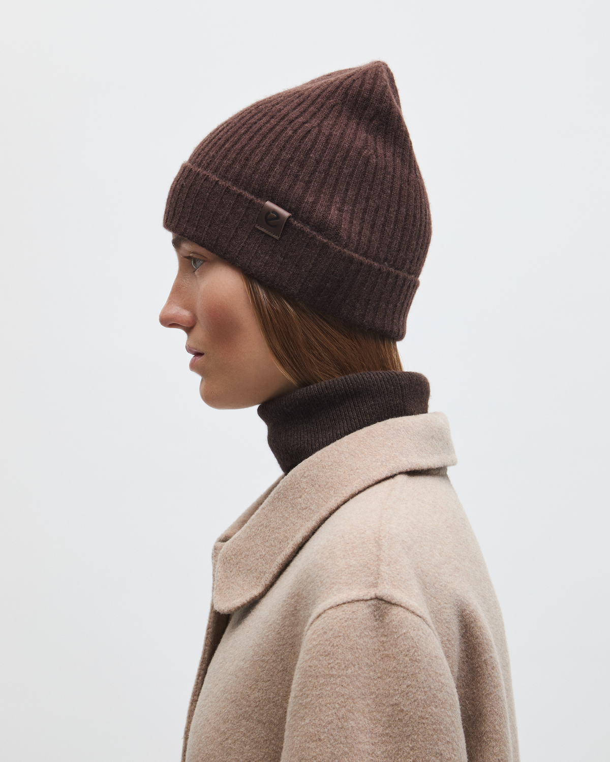 ECCO Women Classic Fine Beanie — Brown