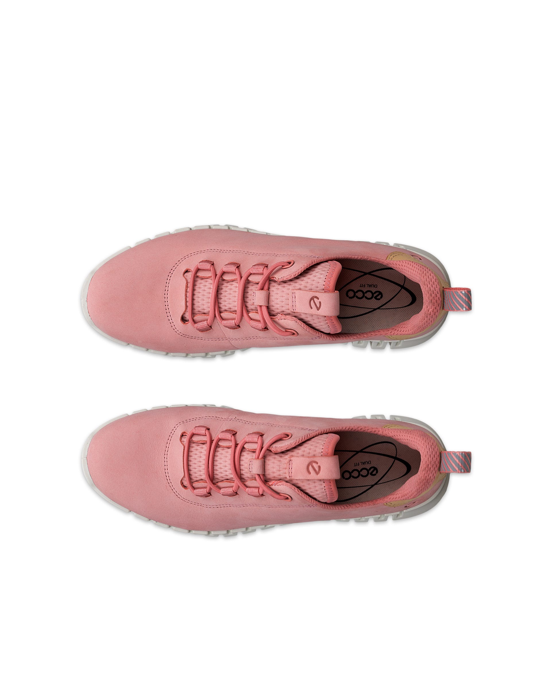ECCO® Gruuv Damen Sneaker aus Nubukleder - Rosa - Top left pair