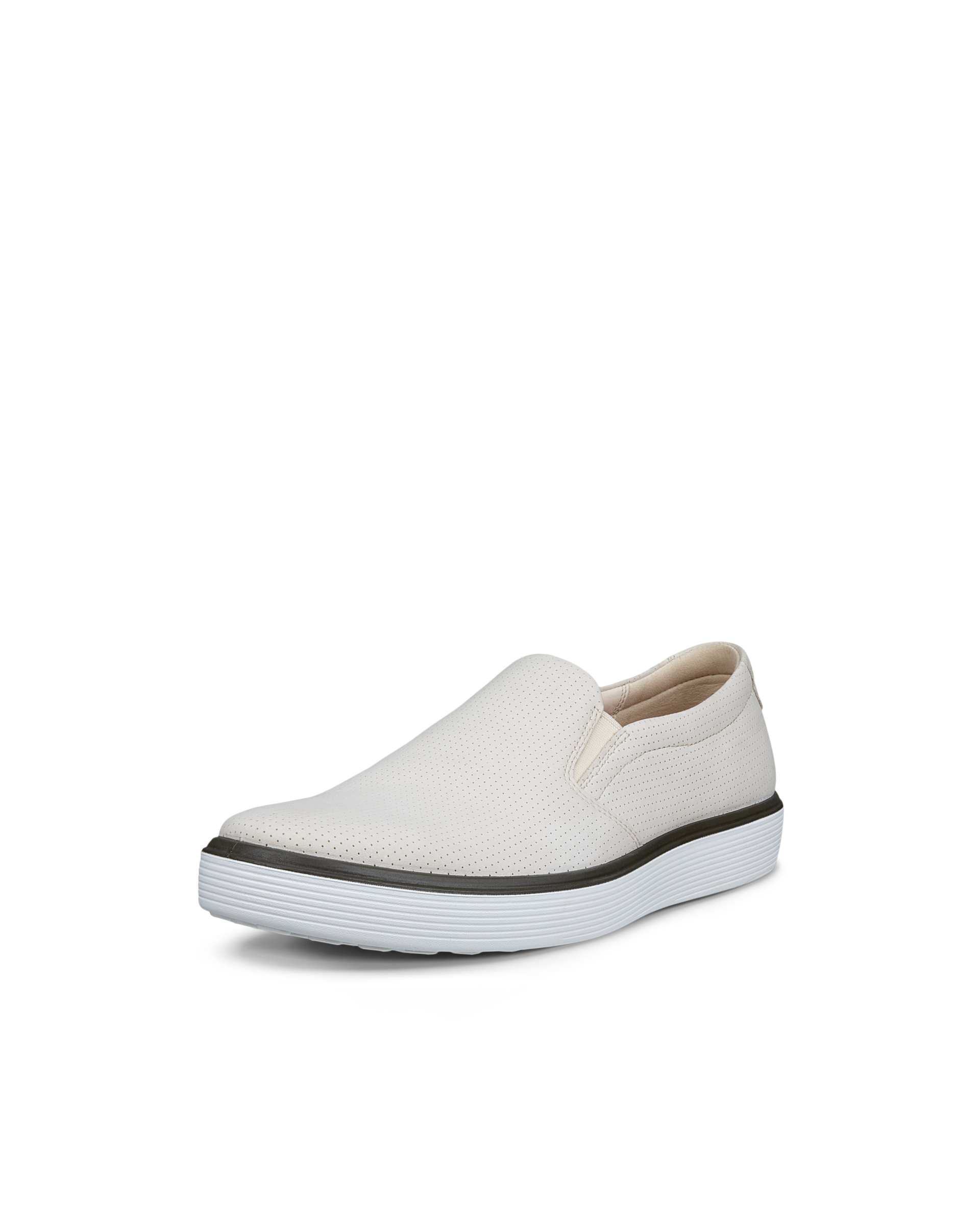 Chaussure à enfiler en nubuck ECCO® Soft 60 pour homme - Beige - Main