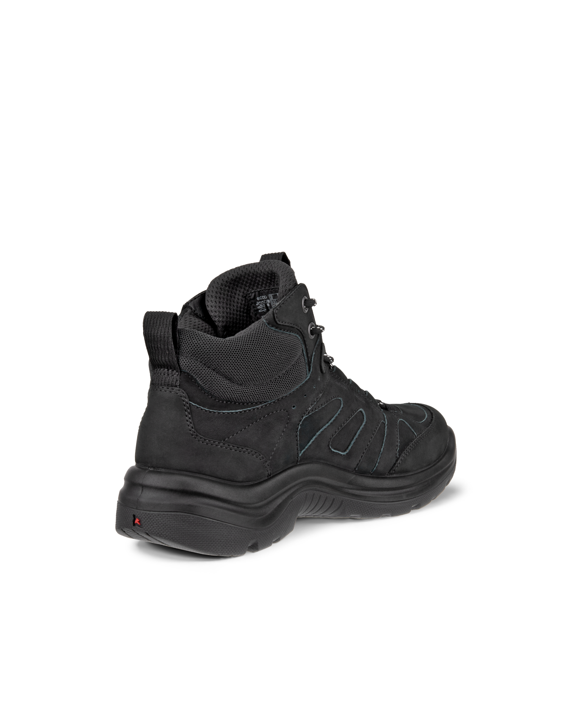ECCO® Offroad női vízálló nubuk magasszárú bőr kirándulócipő - Fekete - Back