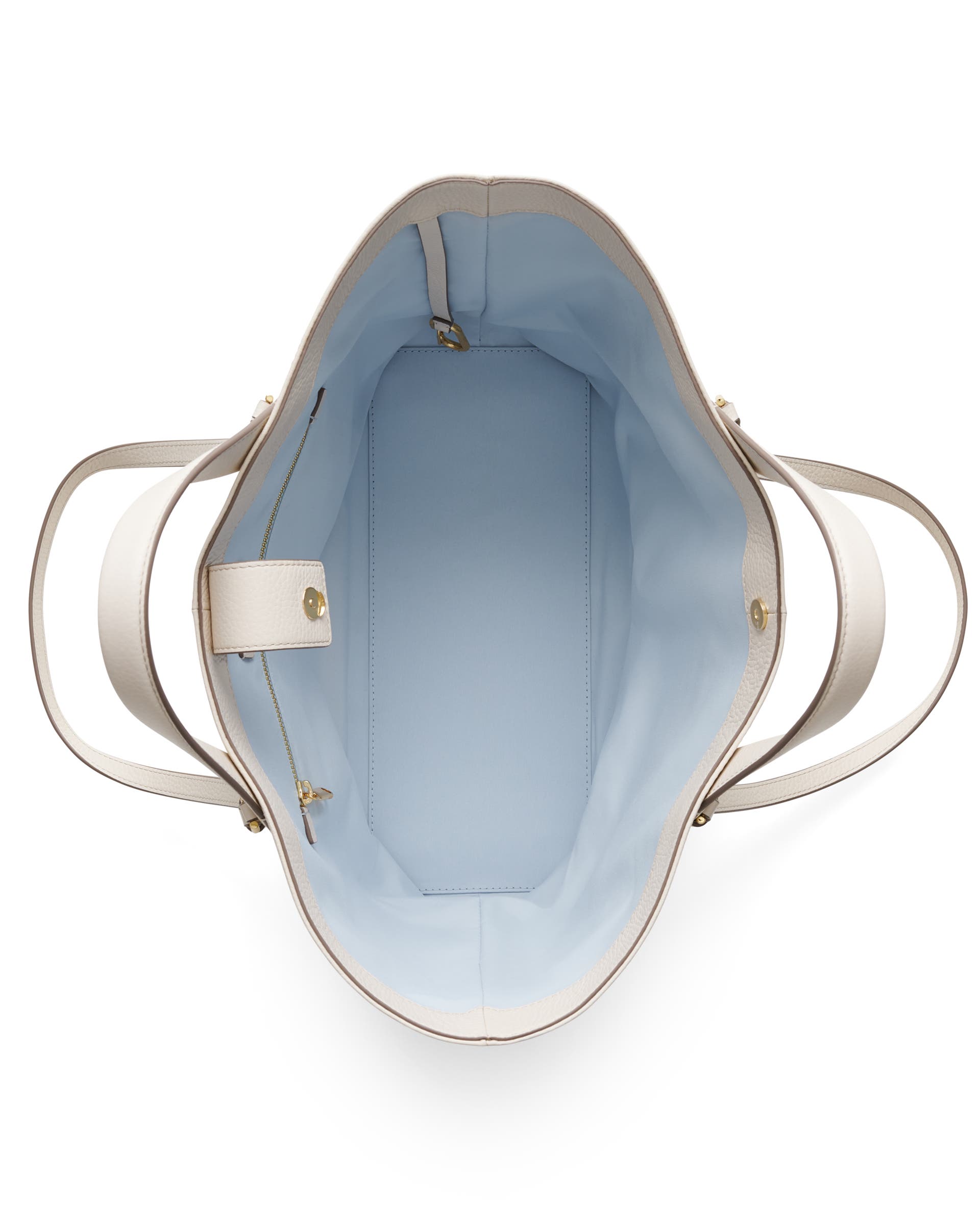 ECCO® Tote bőr bevásárló táska - Bézs - Birdeye