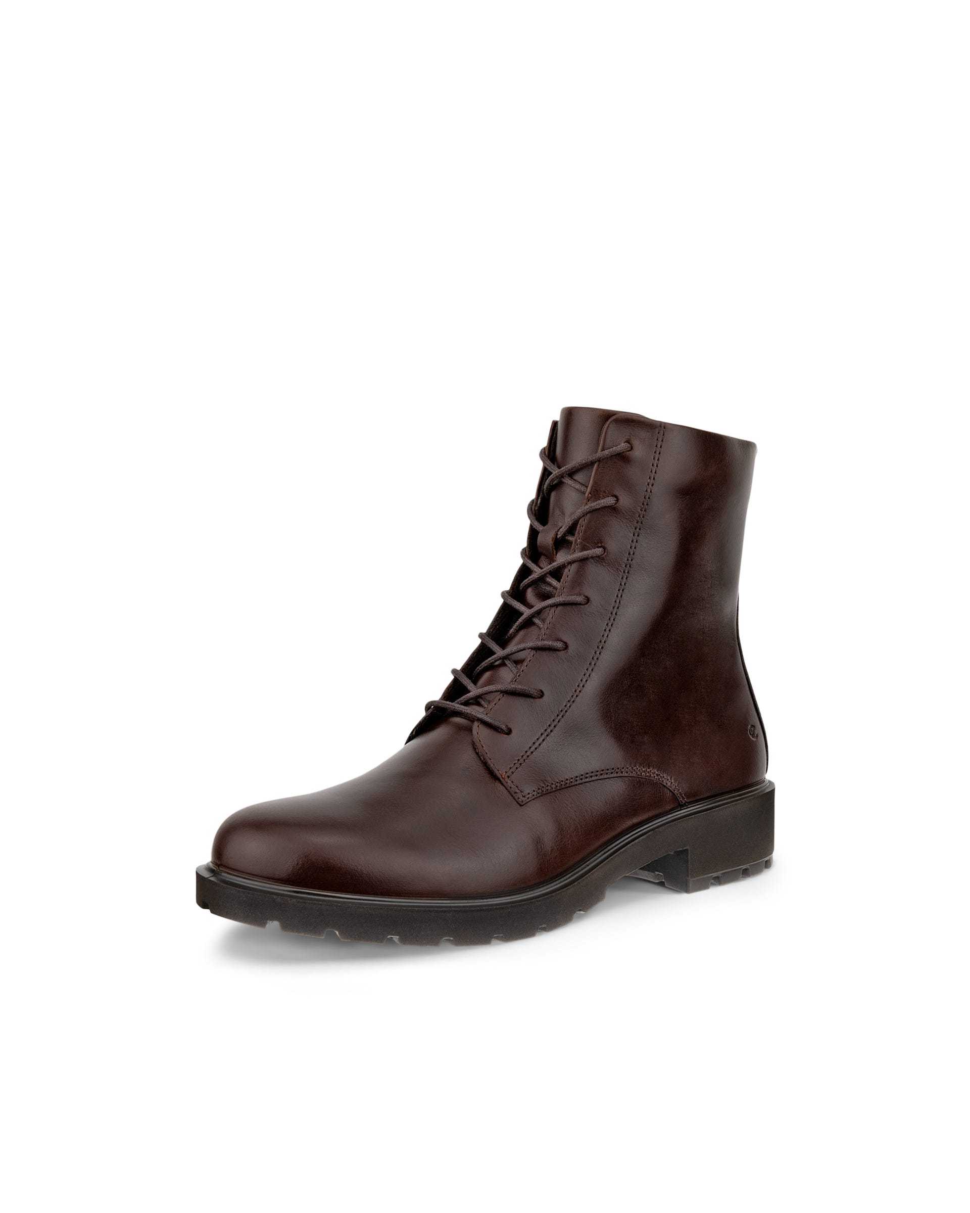 Women's ECCO® METROPOLE VIENNA Leather Lace-Up Boot - Brown - Main