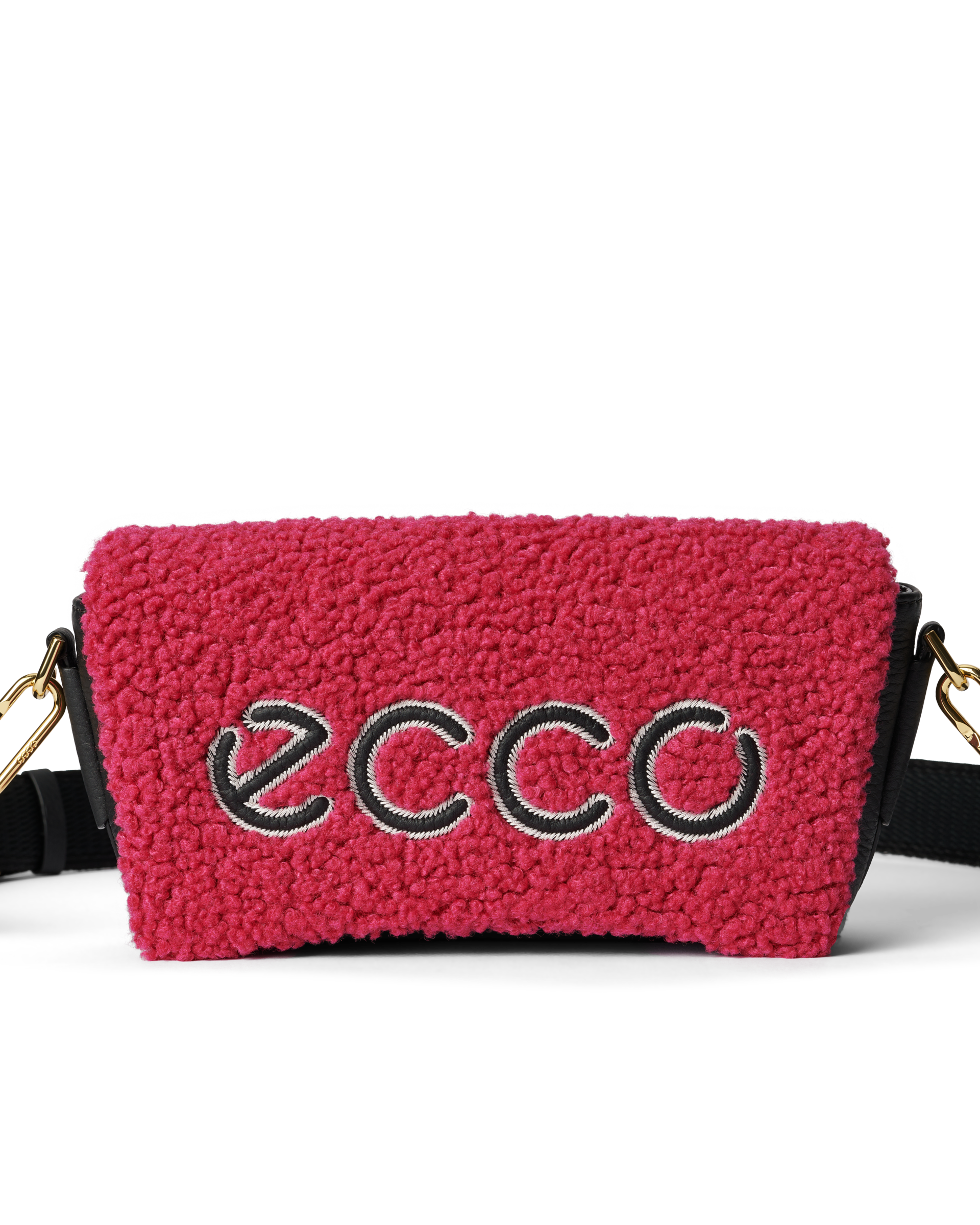 ECCO Pinch Soft Snuggle レザークロスボディバッグ | ピンク