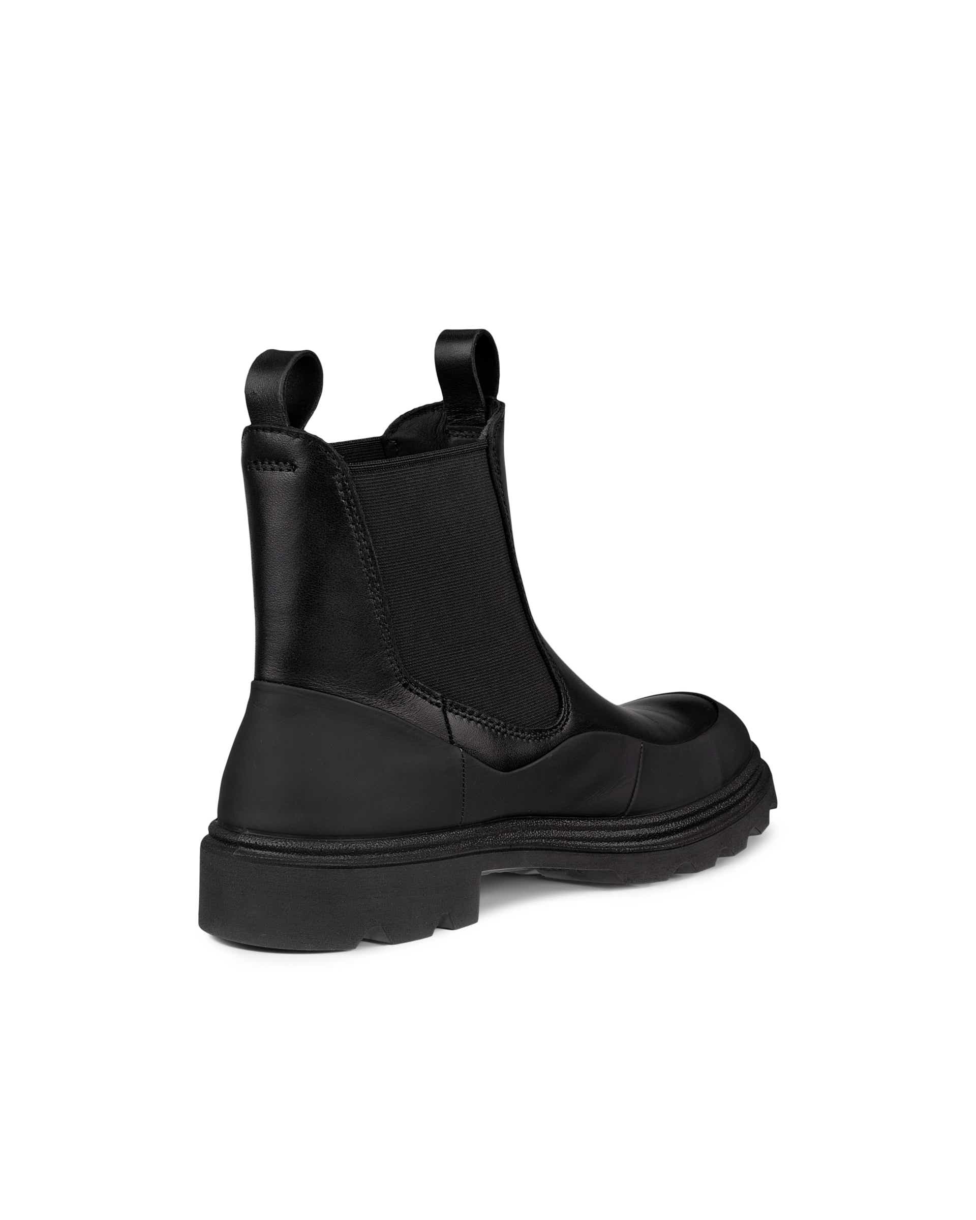 Women's ECCO® Grainer Leather Chelsea Boot - Black - Back
