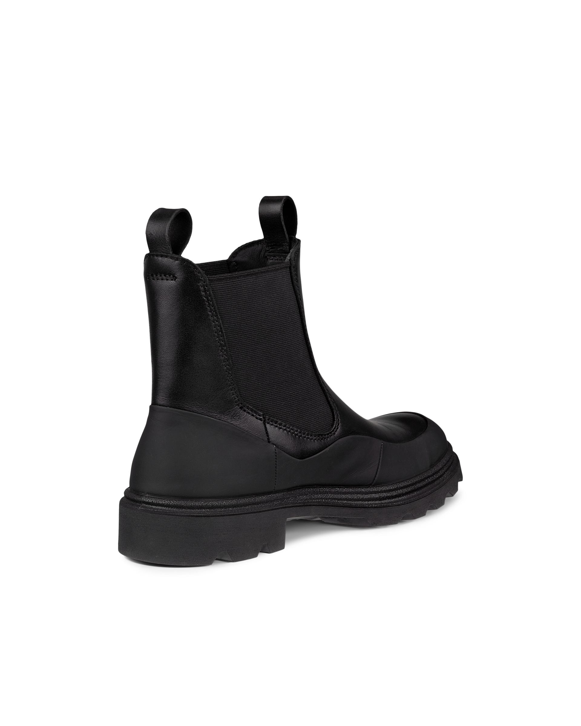 Women's ECCO® Grainer Leather Chelsea Boot - Black - Back