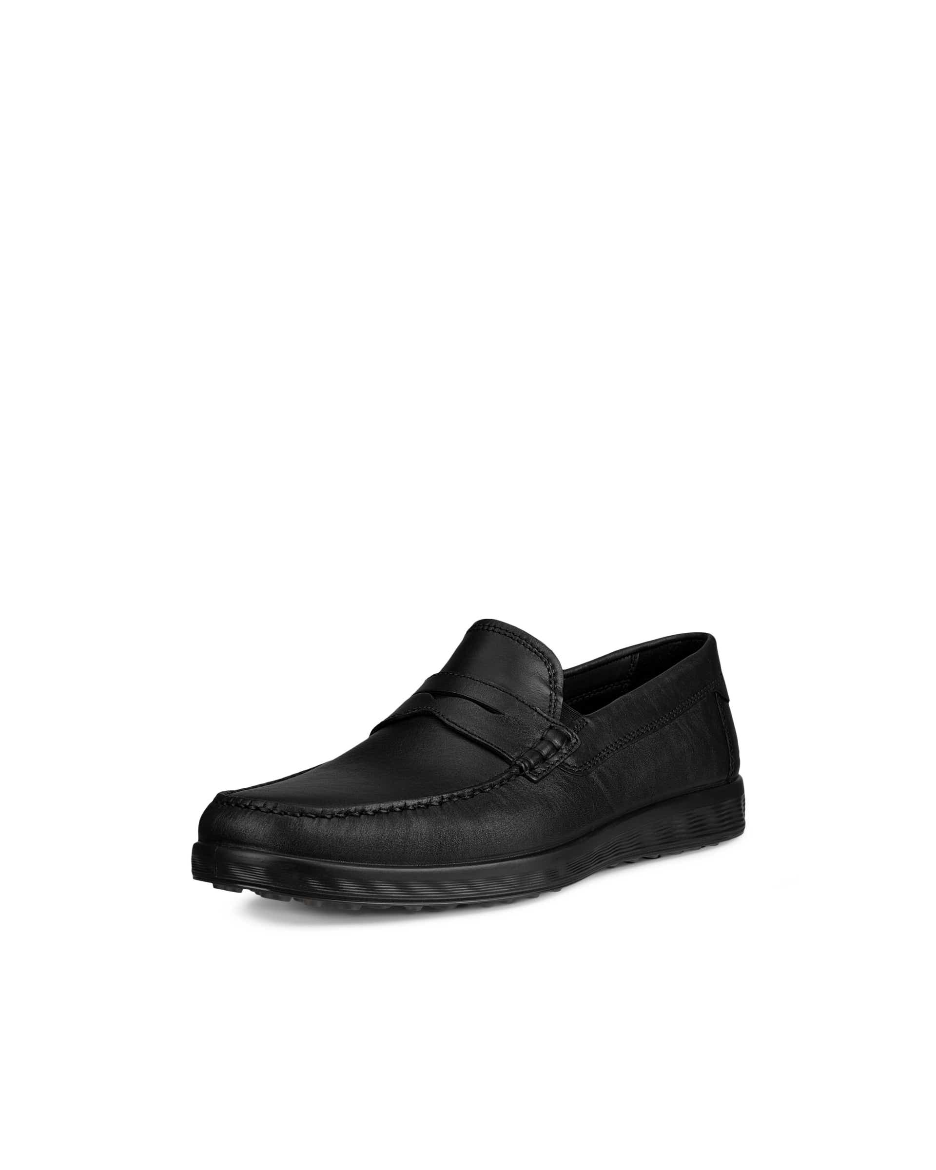 ECCO S LITE MOC MEN'S PENNY LOAFER BOAT SHOE - Black - Main