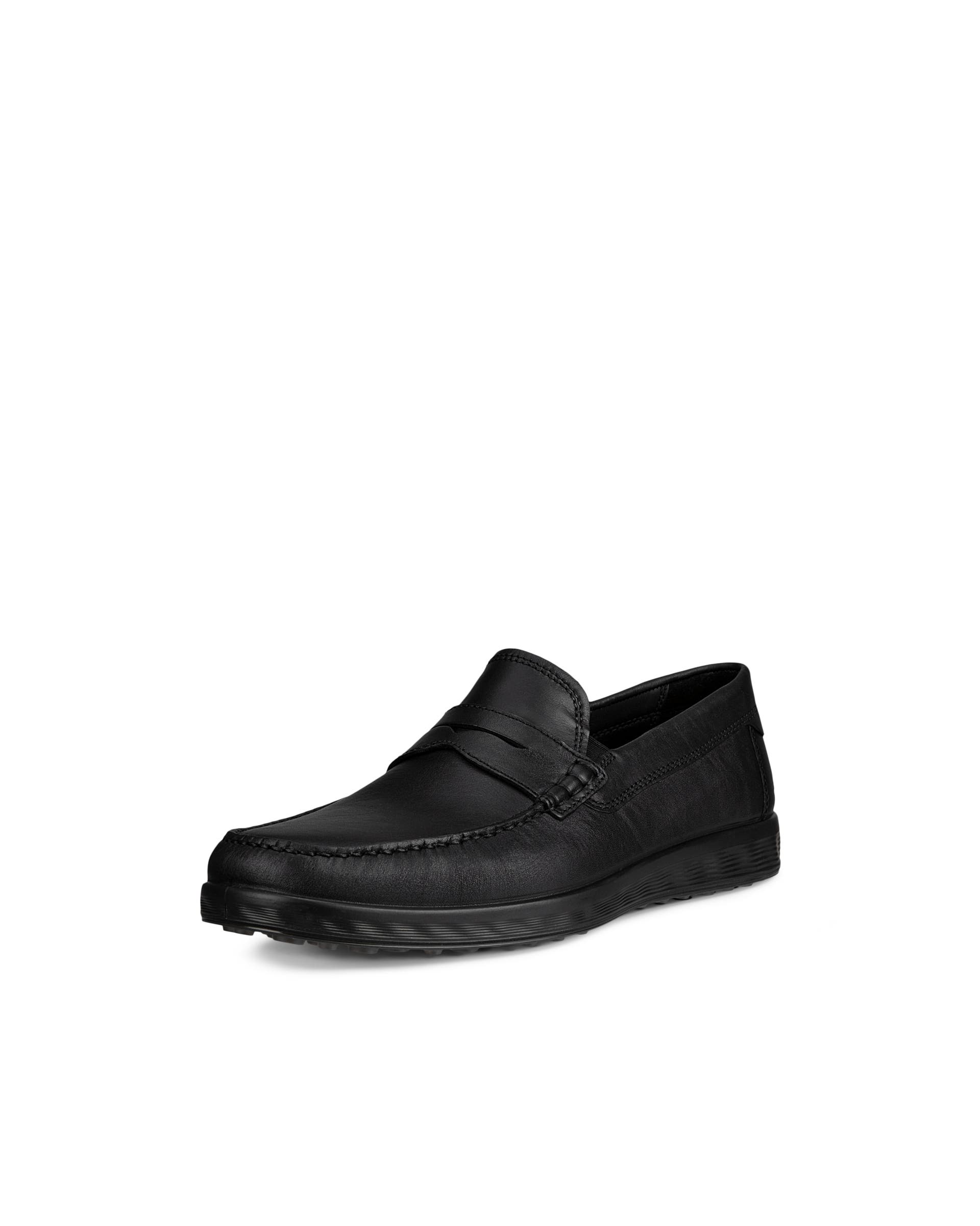 ECCO S LITE MOC MEN'S PENNY LOAFER BOAT SHOE - Black - Main