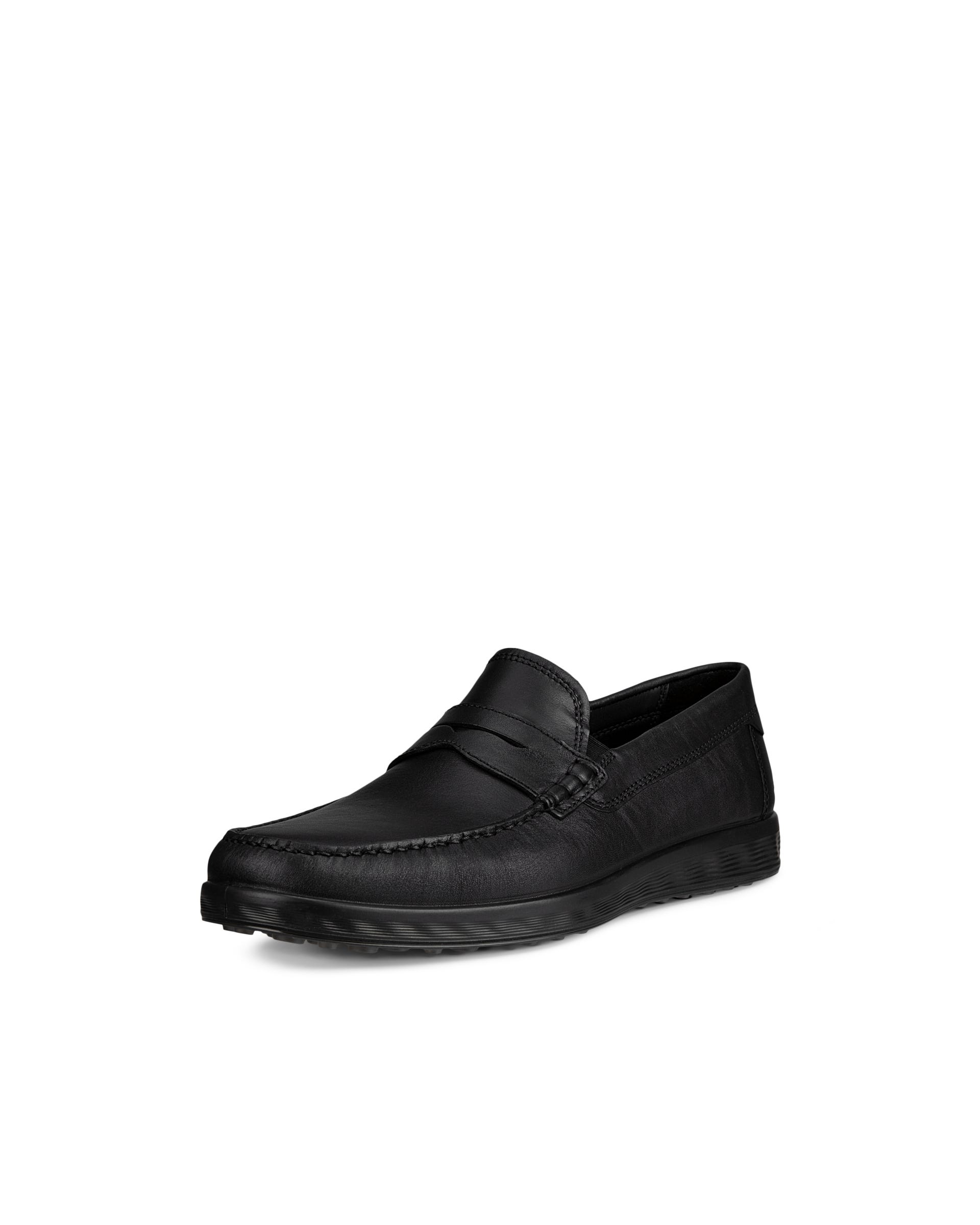 ECCO S LITE MOC MEN'S PENNY LOAFER BOAT SHOE - Black - Main