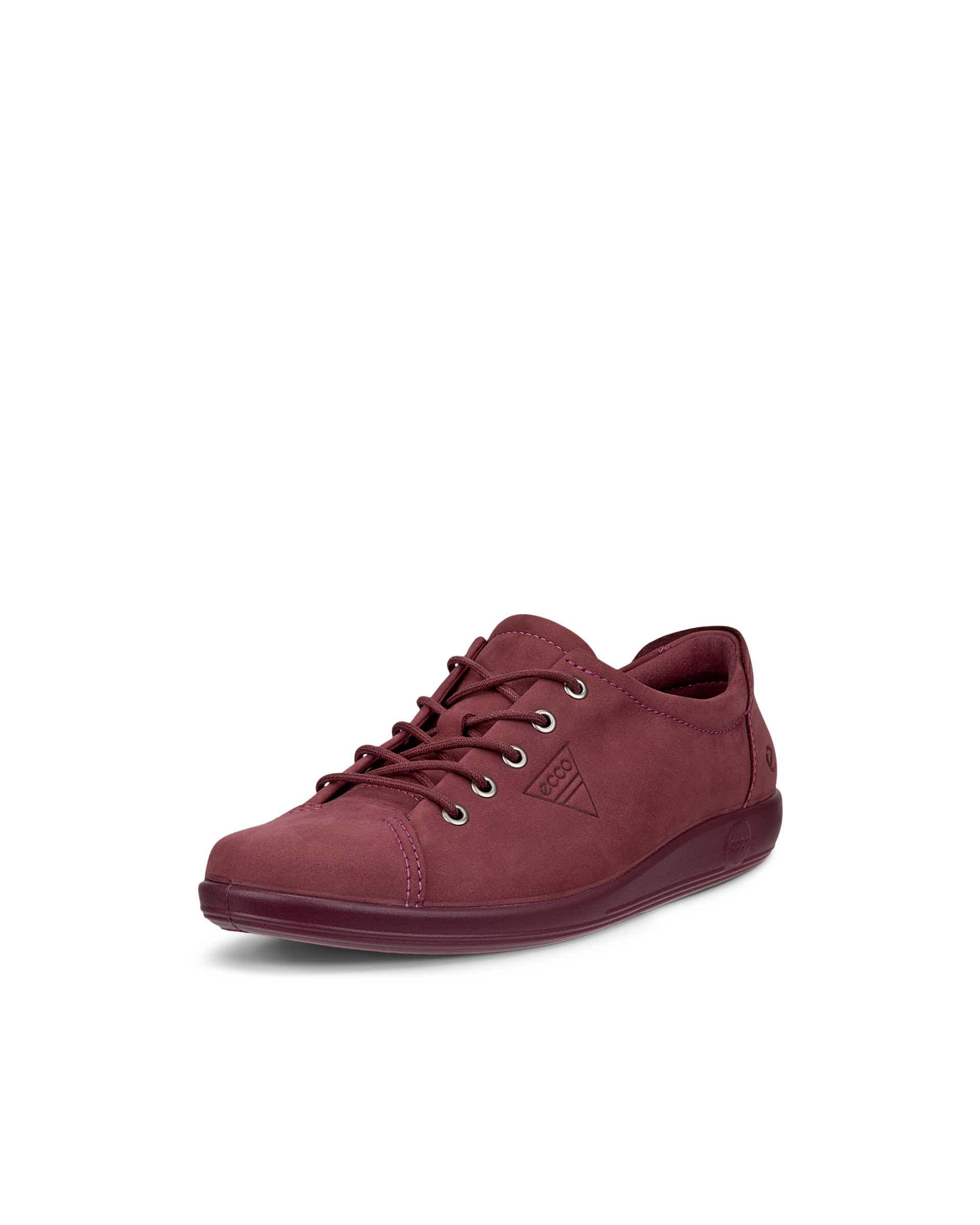 ECCO® SOFT 2.0 Damen Sneaker aus Nubukleder - Rot - Main