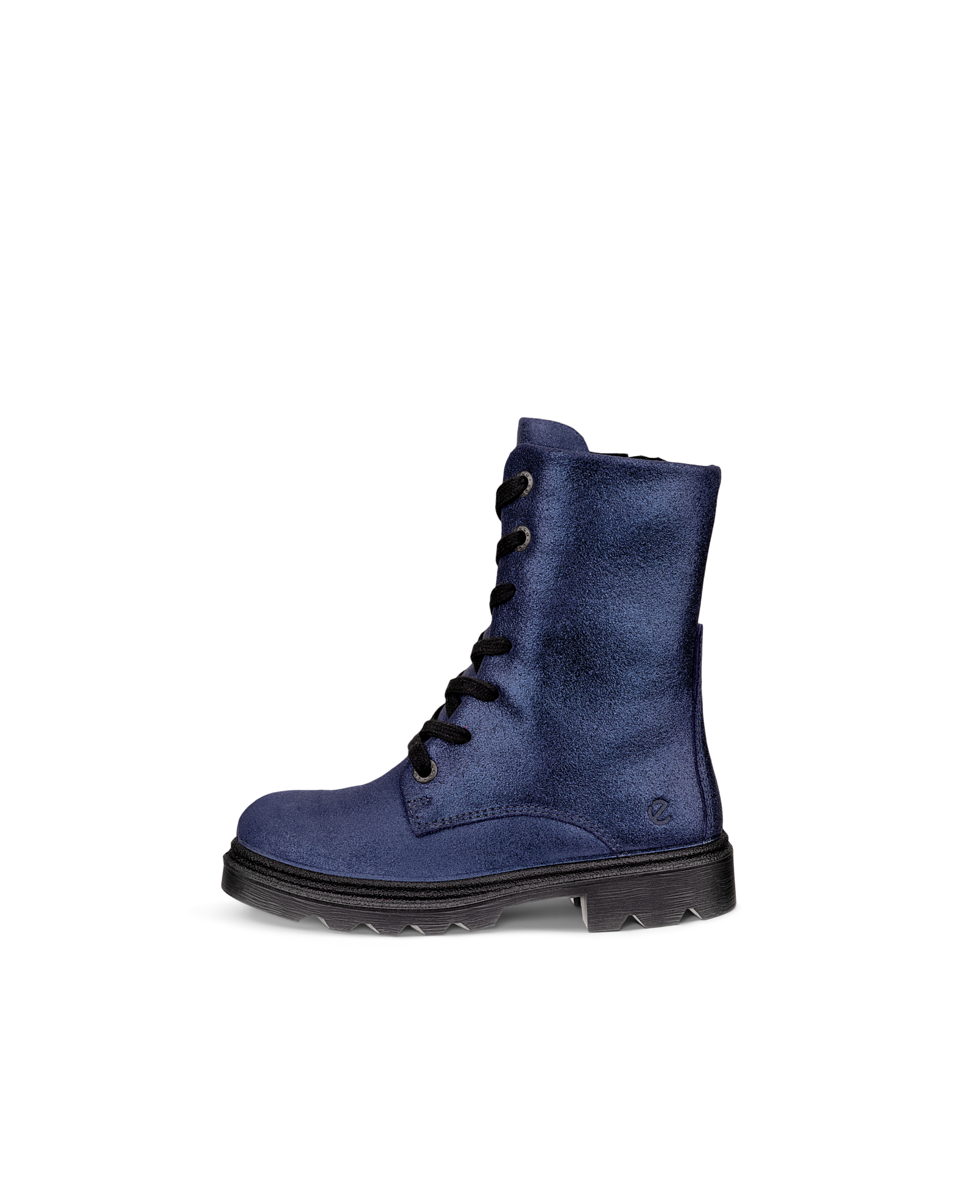 ECCO GRAINER - Kids' Suede Waterproof Lace-Up Boot - Purple - 28