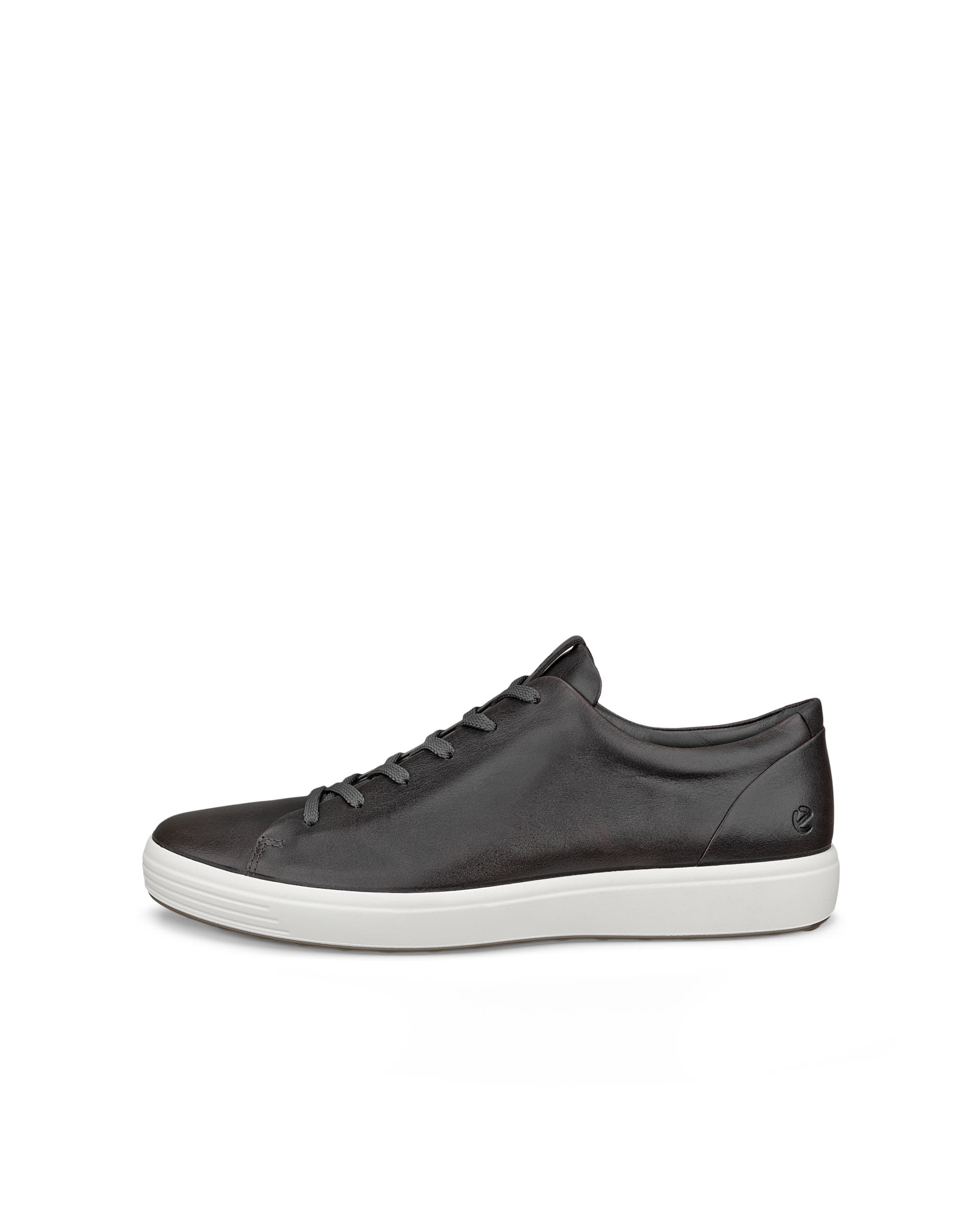 Men's ECCO® Soft 7 Leather Lace-Up Shoe | Gray