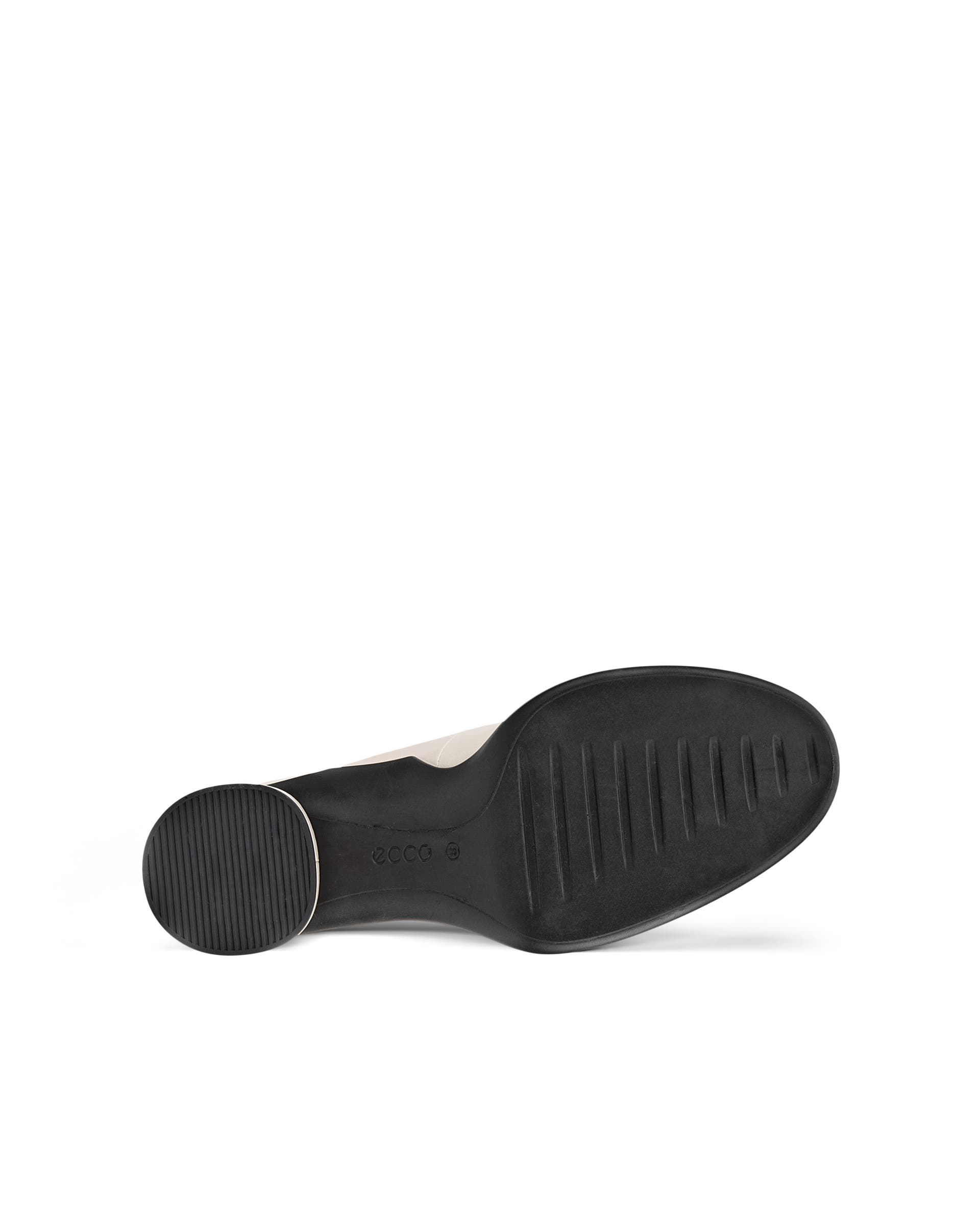 ECCO® Sculpted Lx 55 ženske kožne salonke na blok-petu - Bijela - Sole