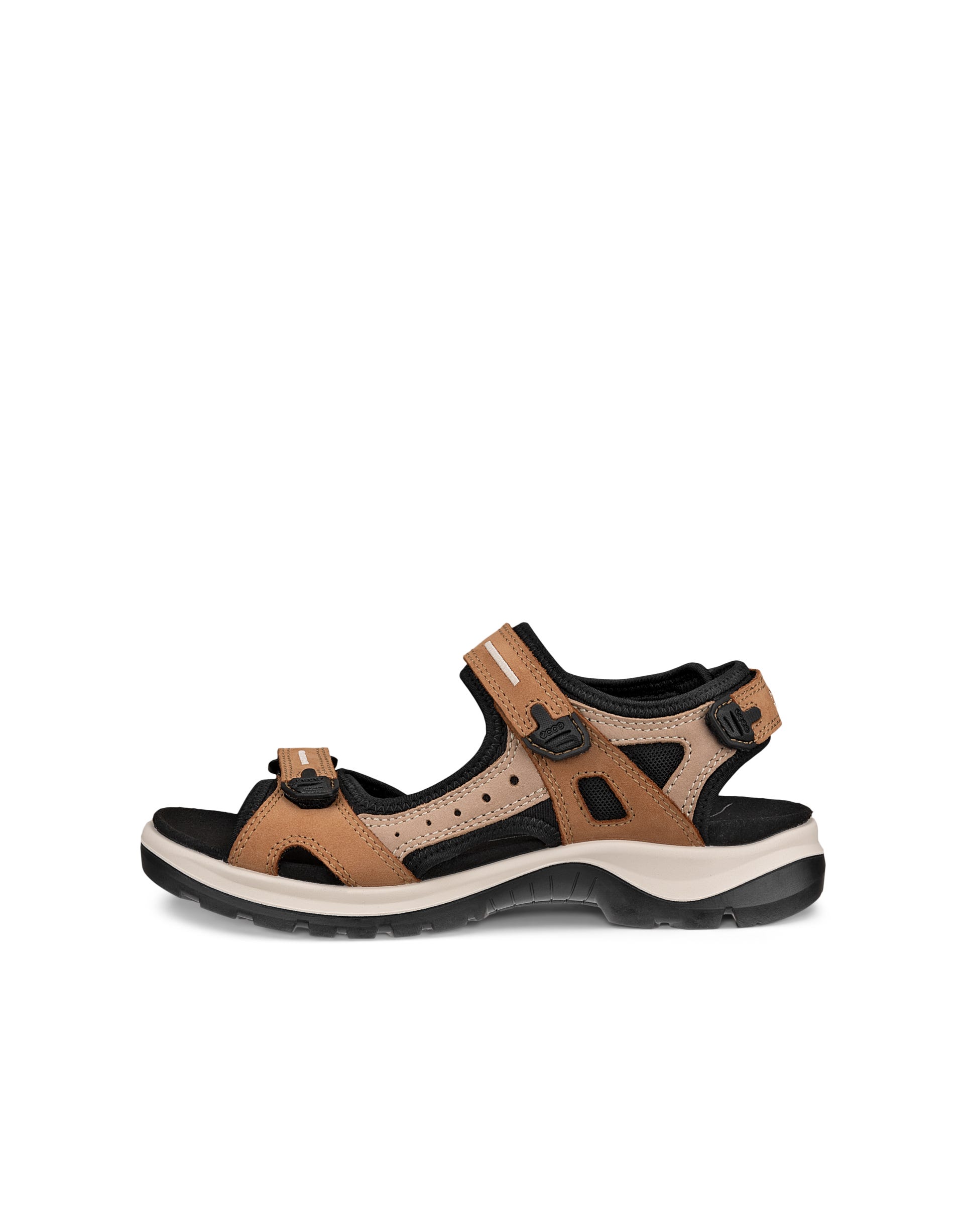Women's ECCO® Offroad Nubuck Outdoor Sandal - Brown - Outside