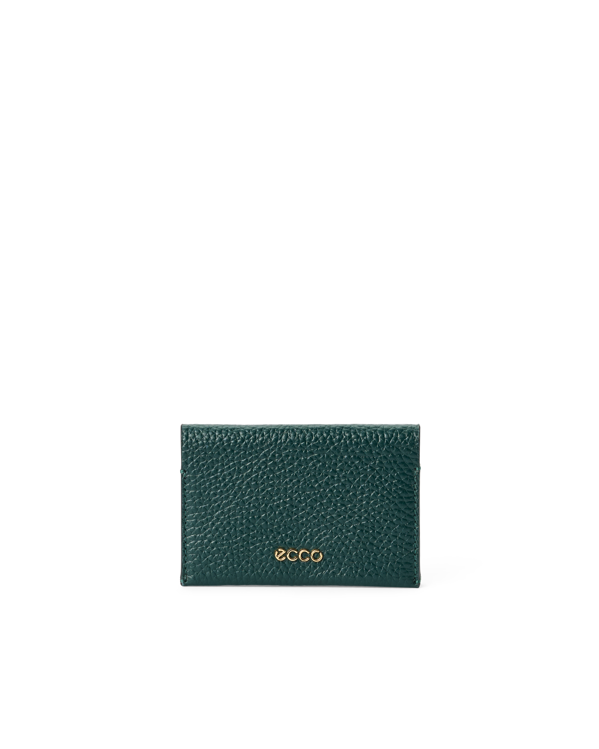 ECCO Card Case Zipped Pebbled レザーカードケース | ブラウン