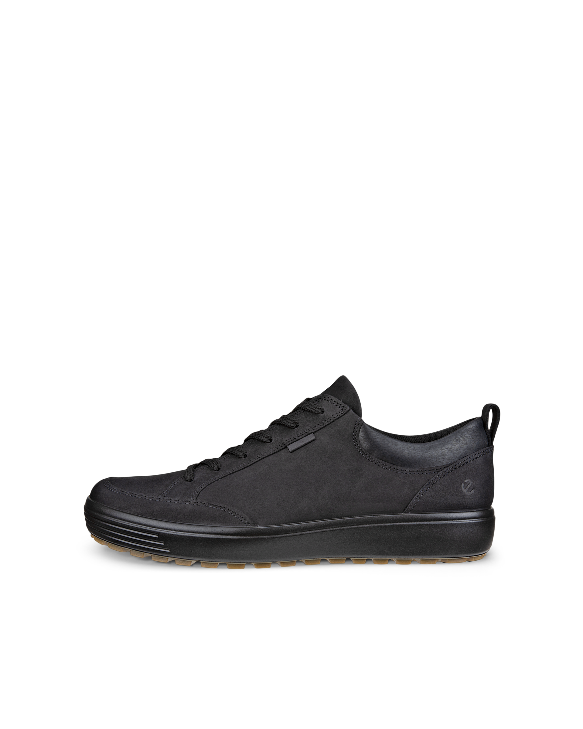 ECCO SOFT 7 TRED - Men's Nubuck Trainer - Black - 8-8.5