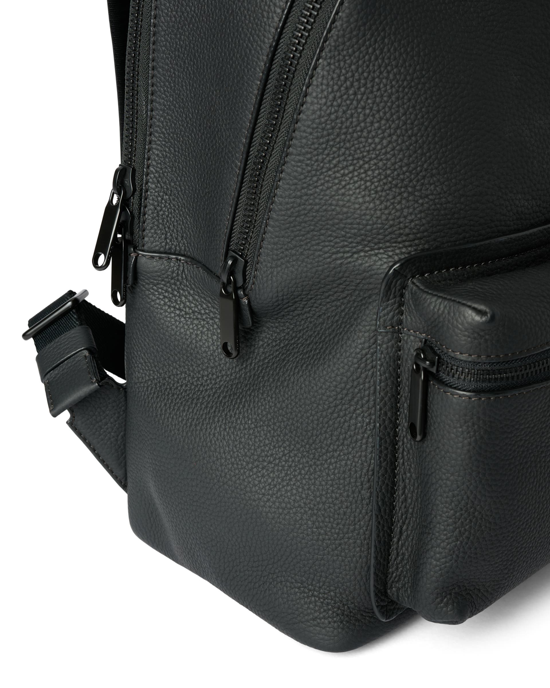 ECCO® Round Pack Ryggsäck skinn - Svart - Detail-1