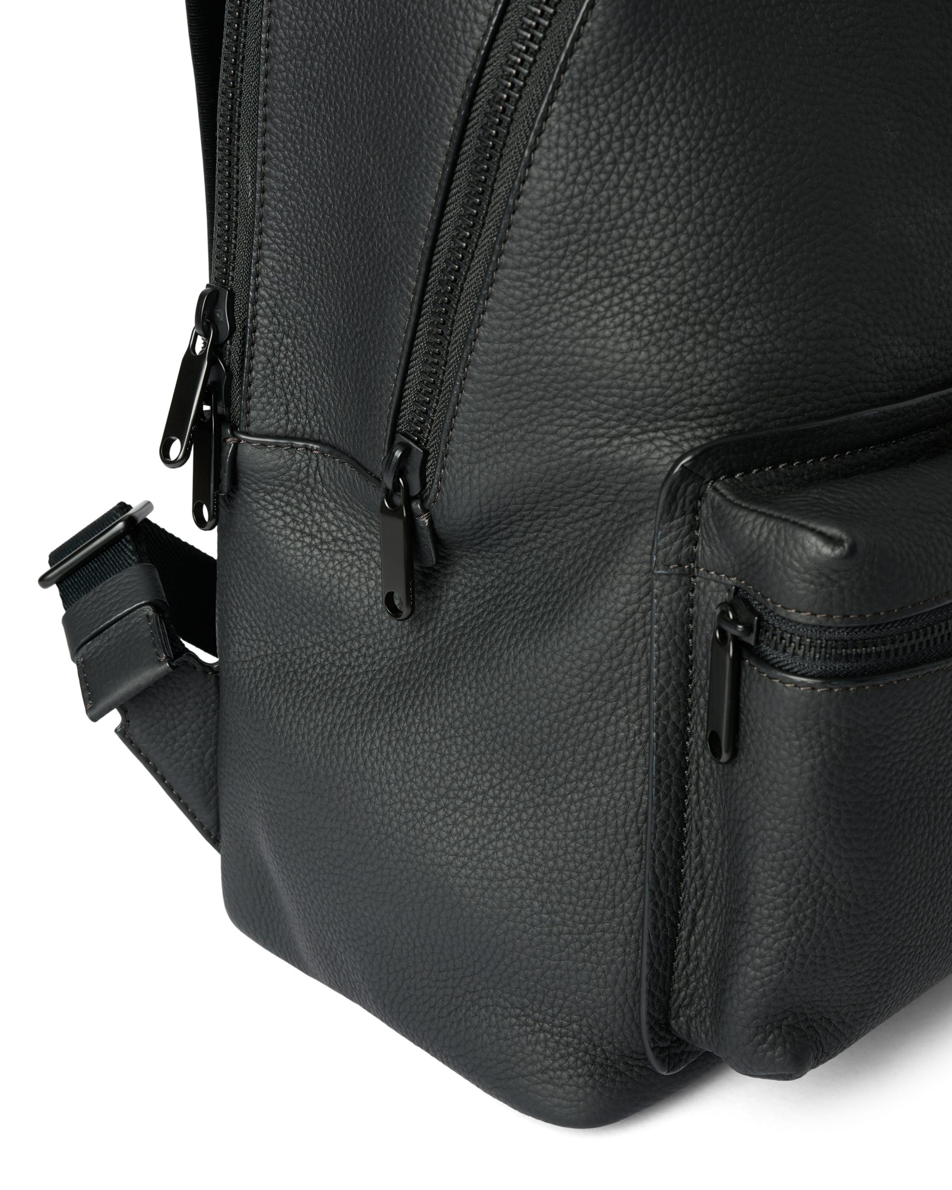 ECCO® Round Pack Ryggsäck skinn - Svart - Detail-1