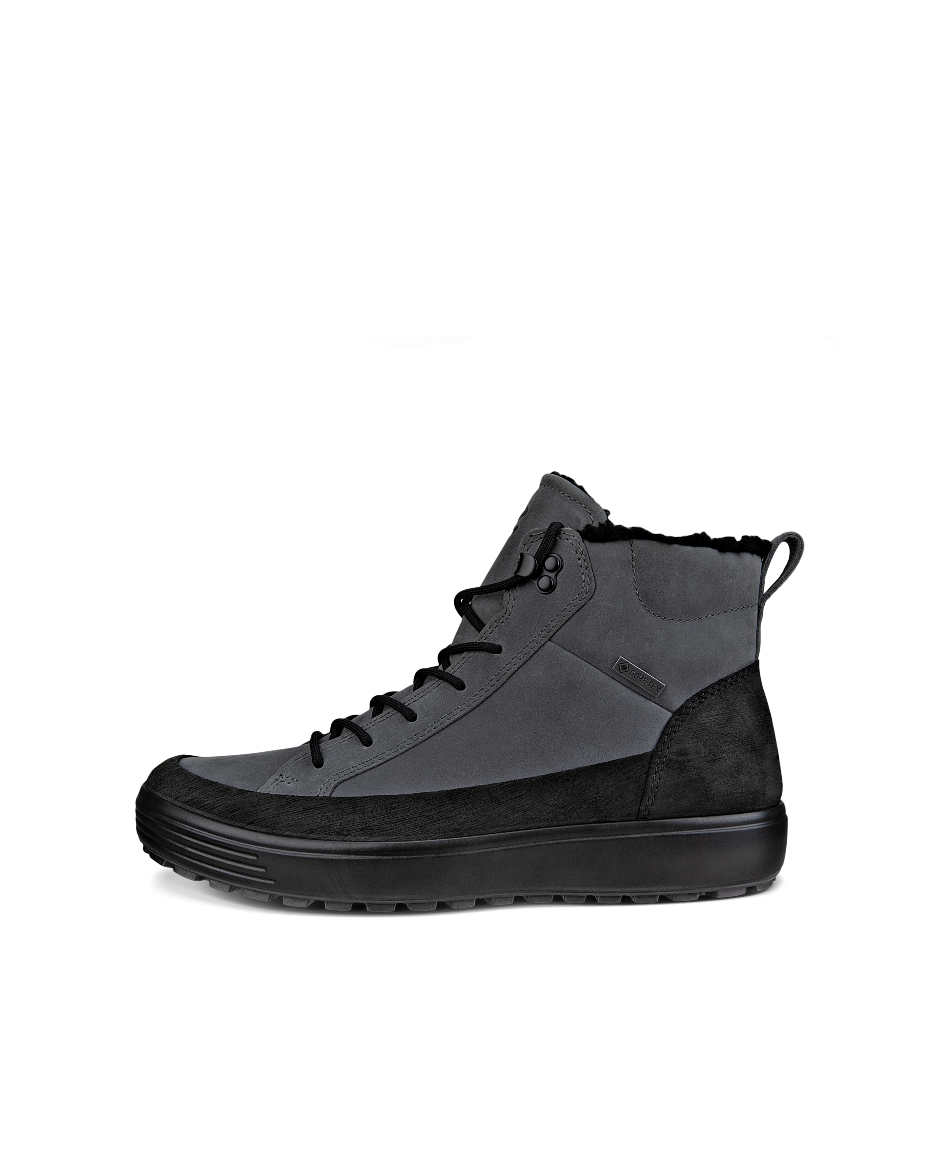 ECCO Soft 7 Tred メンズ ヌバックGore-Texミッドカットブーツ | ブラウン