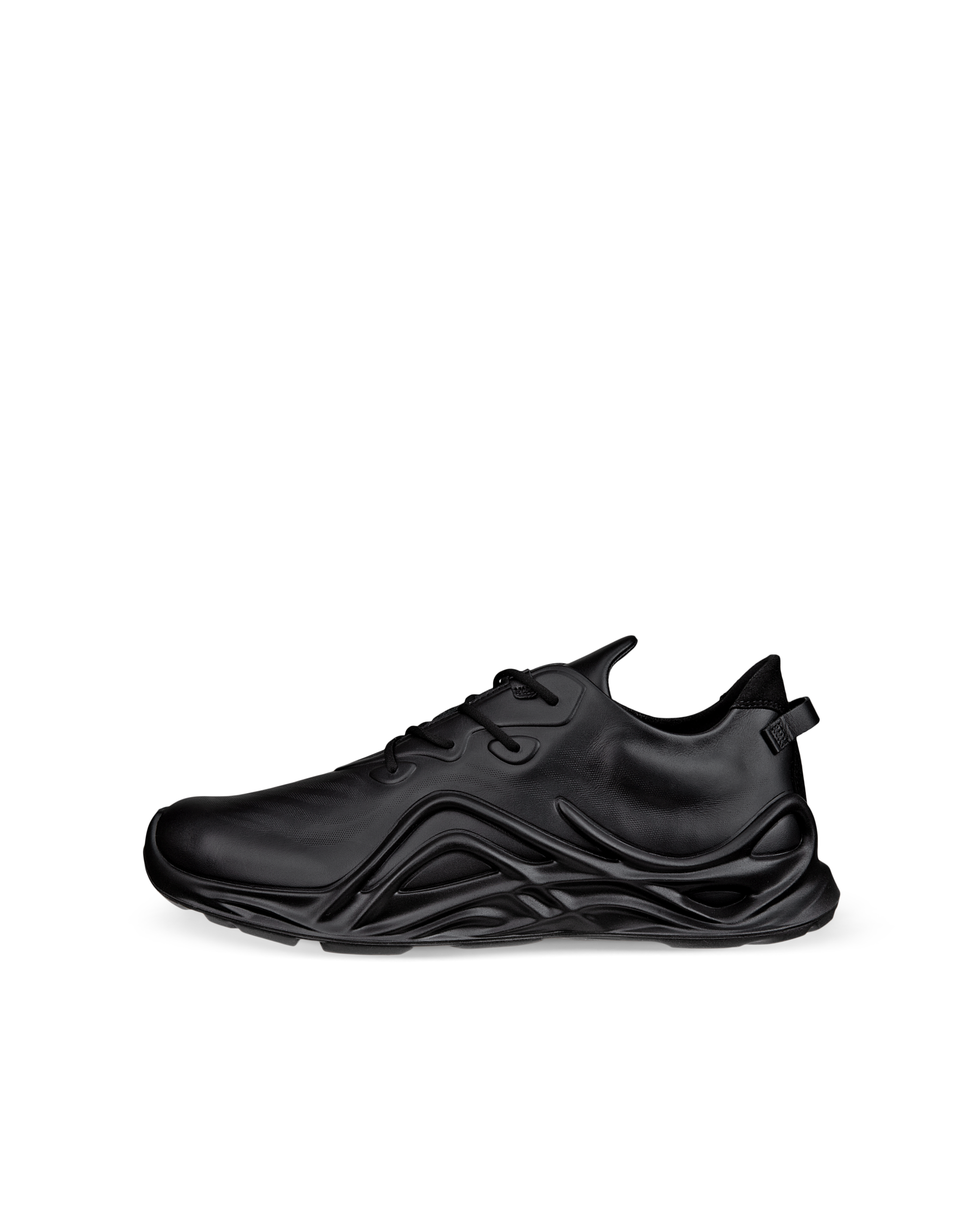 ECCO® Biom Infinite Heren leren sneaker - Zwart - Outside