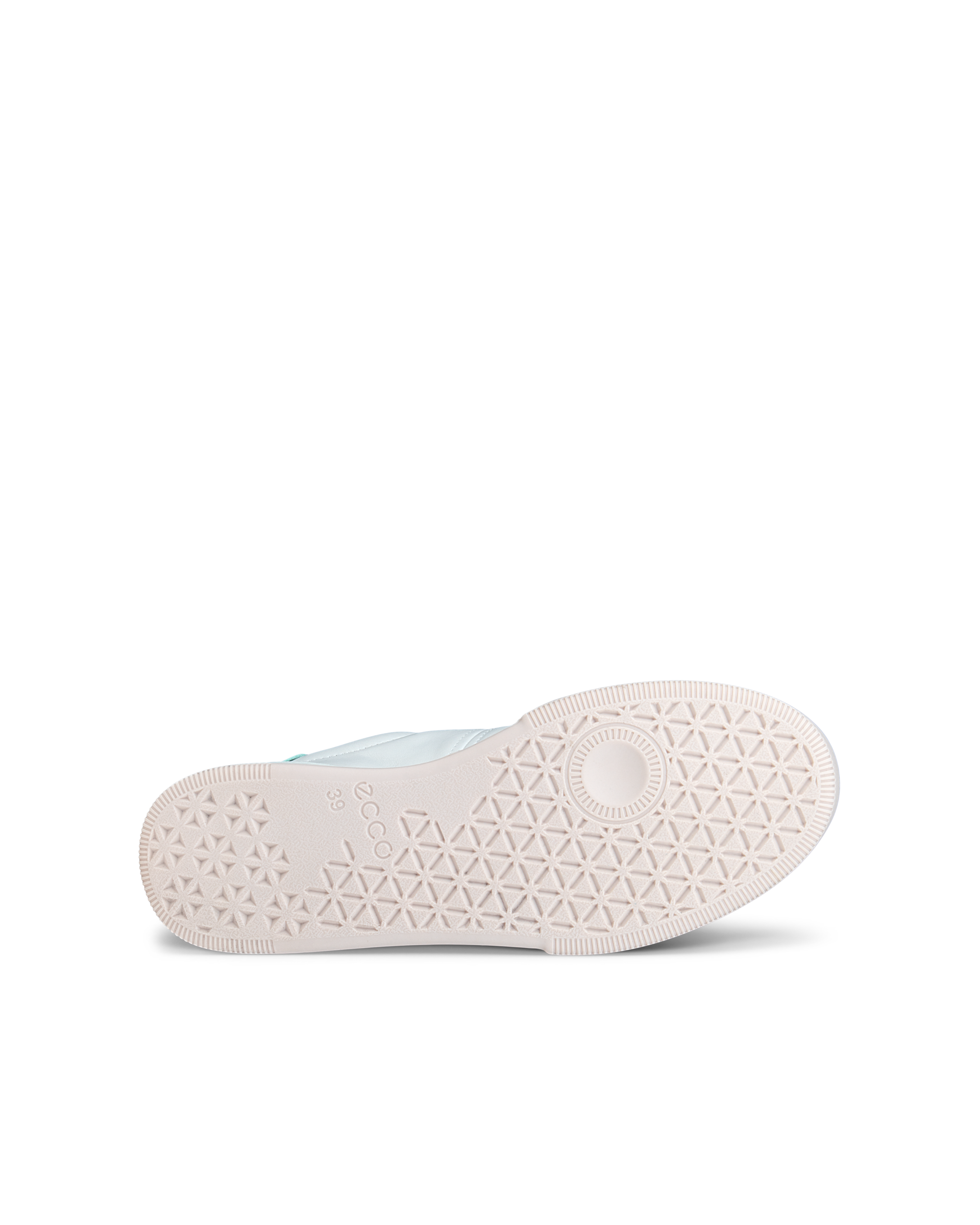 Women's ECCO® Street Court Leather Trainer - White - Sole