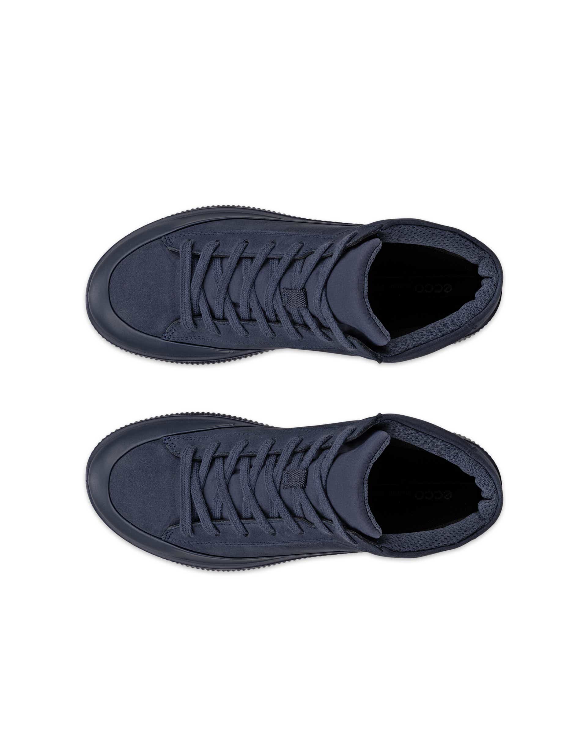 Botas meio cano impermeáveis nobuck mulher ECCO® SOFT ZERO - Azul - Top left pair