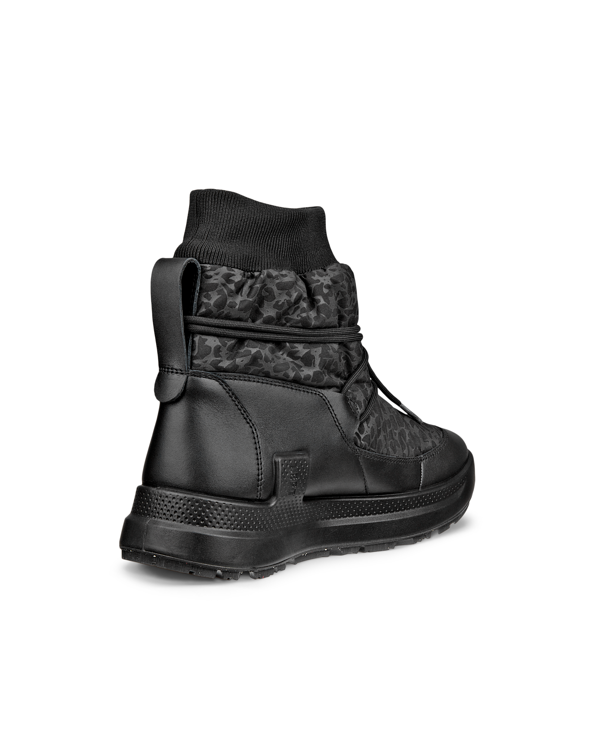 ECCO® SOLICE Damen Hoher Stiefel aus Textil - Schwarz - Back