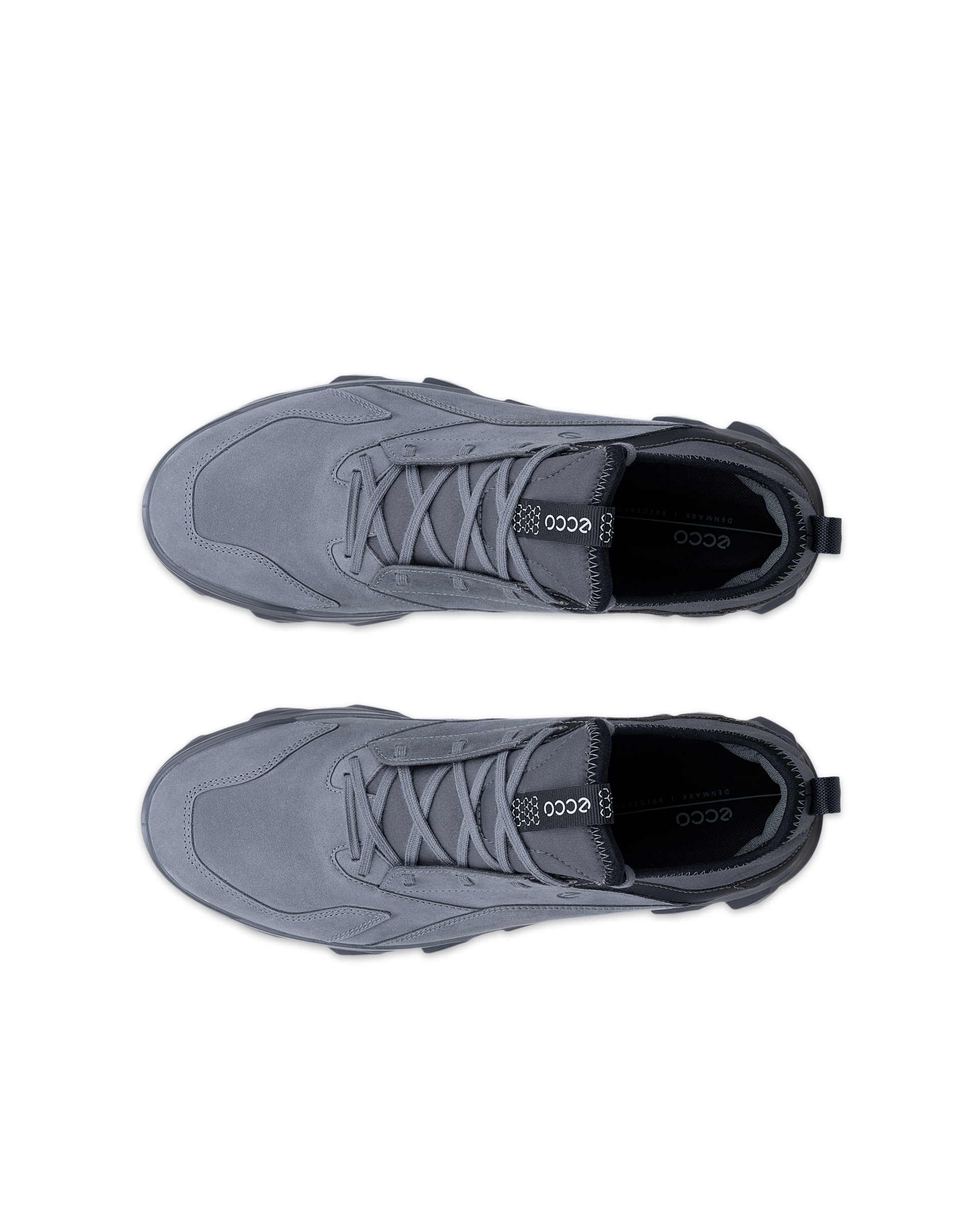 ECCO® MX Heren nubuck sneaker - Grijs - Top left pair