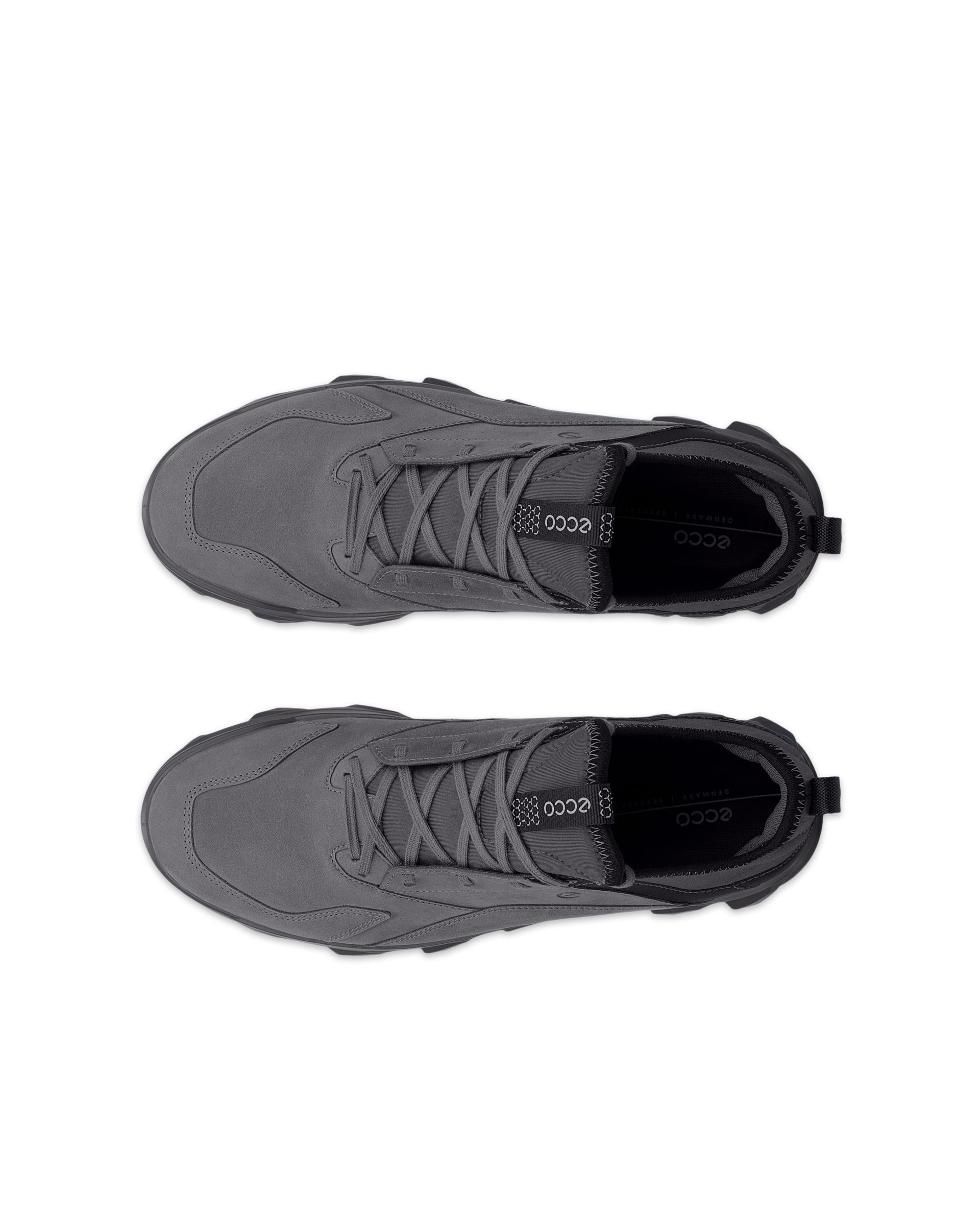 ECCO® MX Heren nubuck sneaker - Grijs - Top left pair
