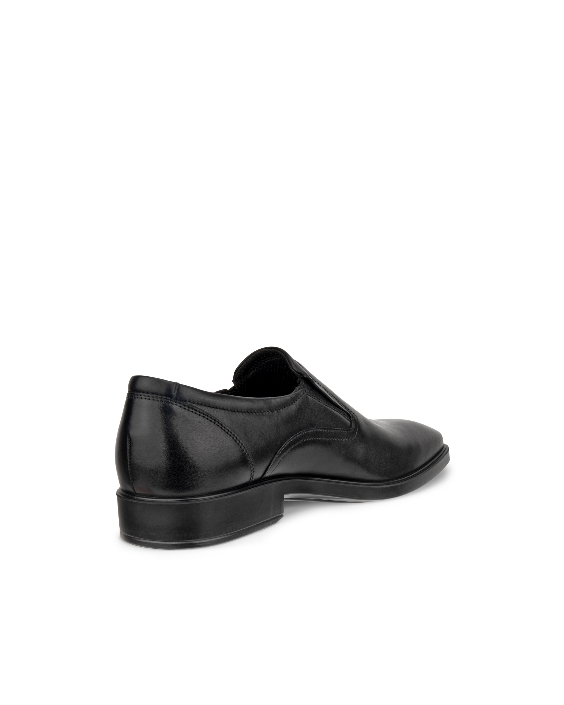 Men's ECCO® Metropole Milan Leather Slip-On - Black - Back