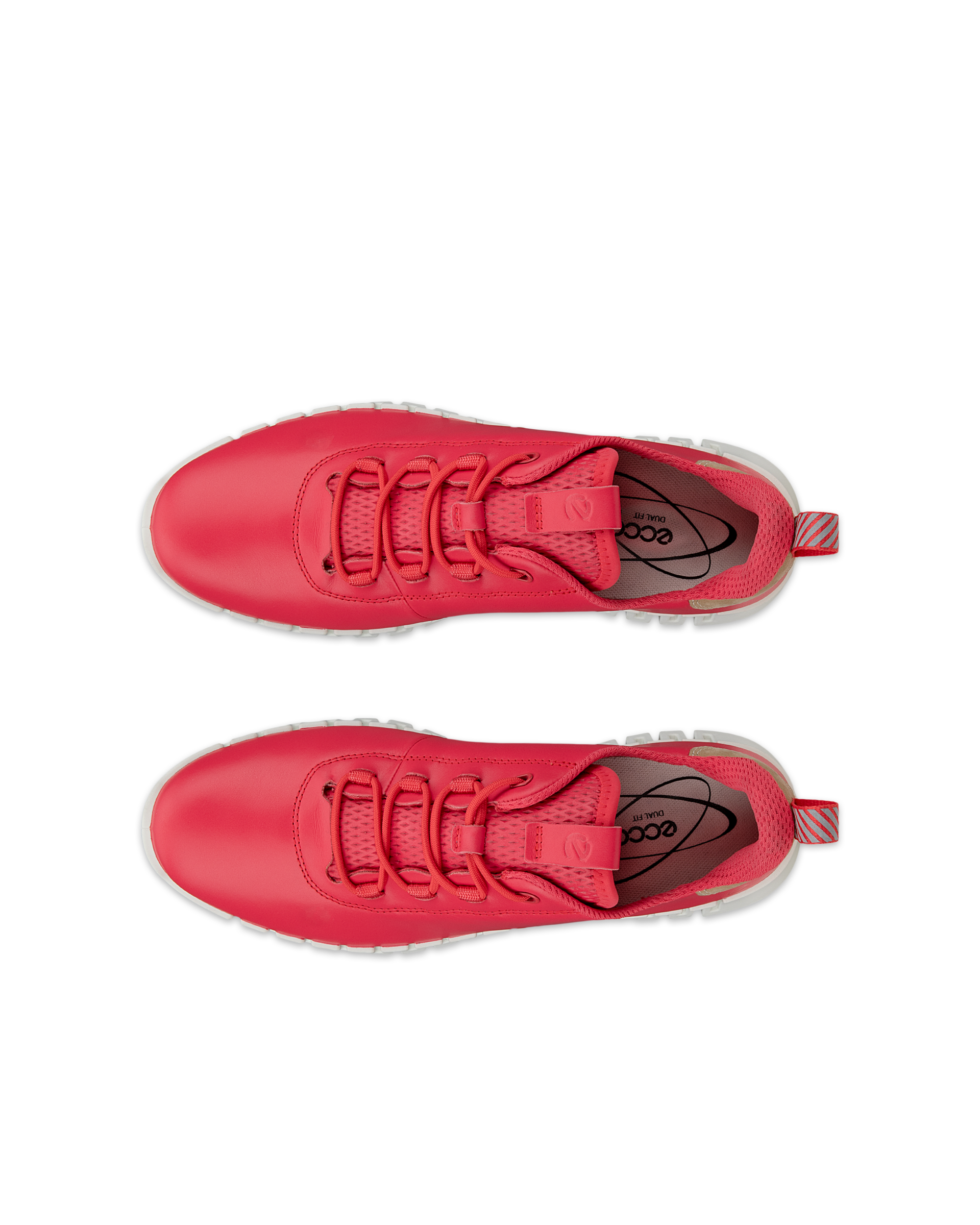 ECCO® Gruuv baskets en cuir pour femme - Rose - Top left pair