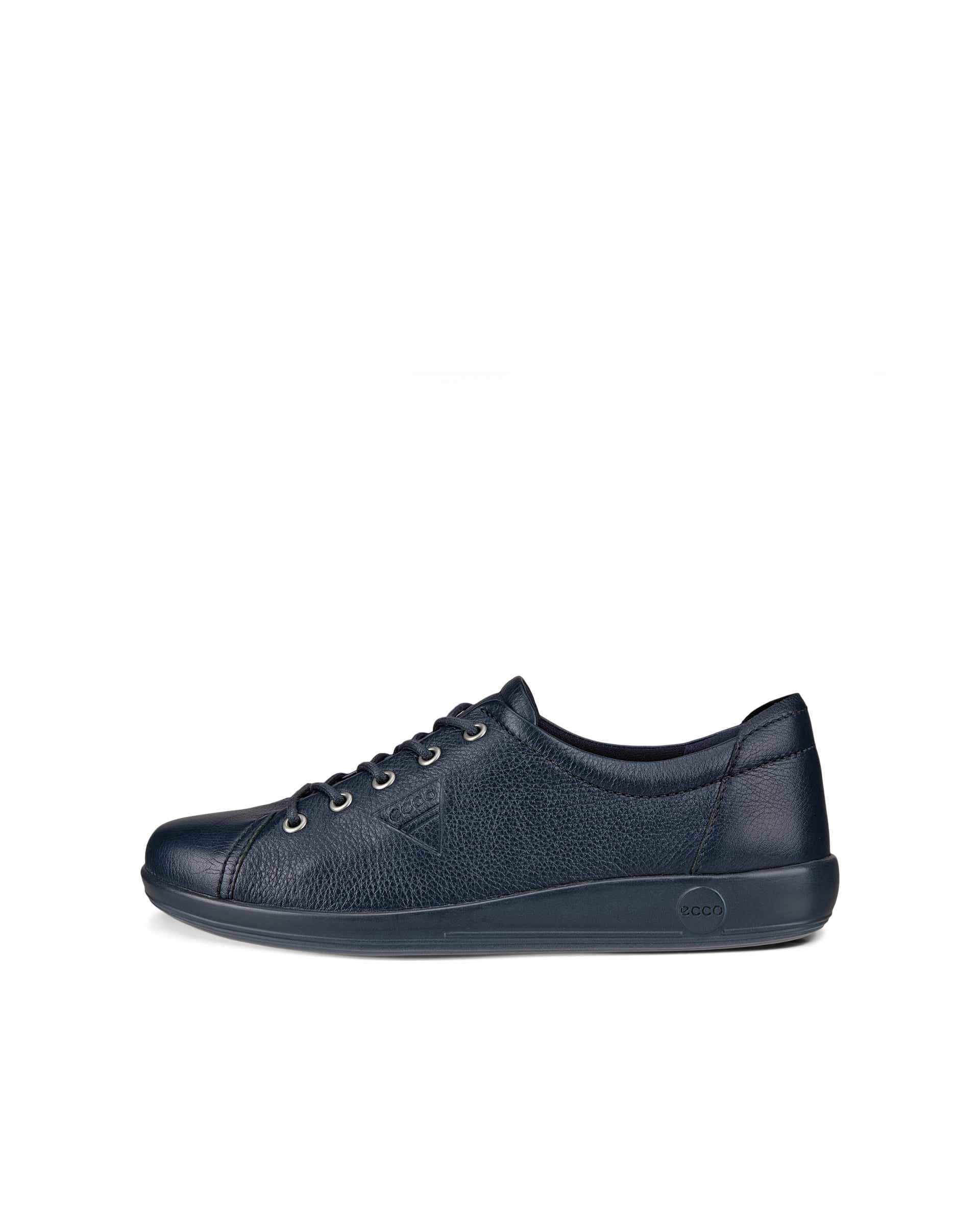 ECCO® Soft 2.0 Dames leren wandelschoen - Blauw - Outside