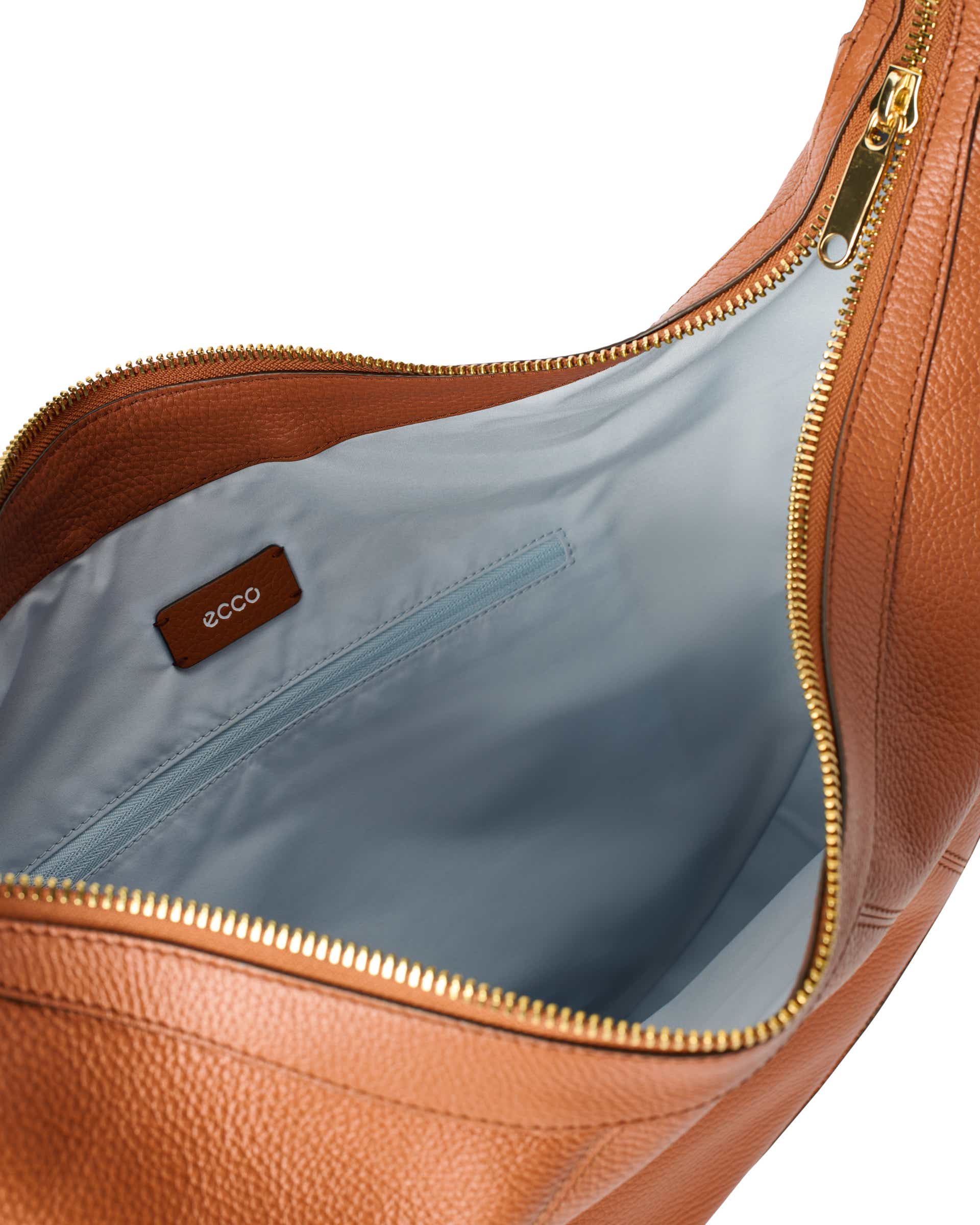 ECCO® Fortune Bag bőr hobo táska - Barna - Inside