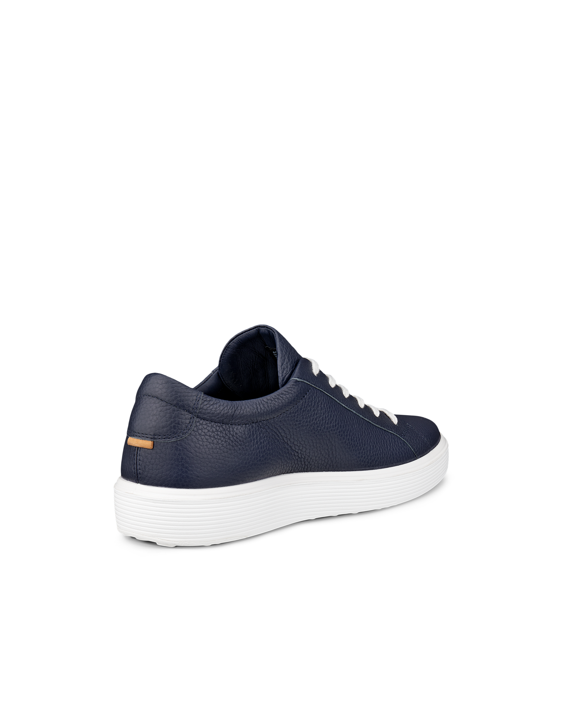 ECCO® Soft 60 baskets en cuir pour homme - Bleu - Back