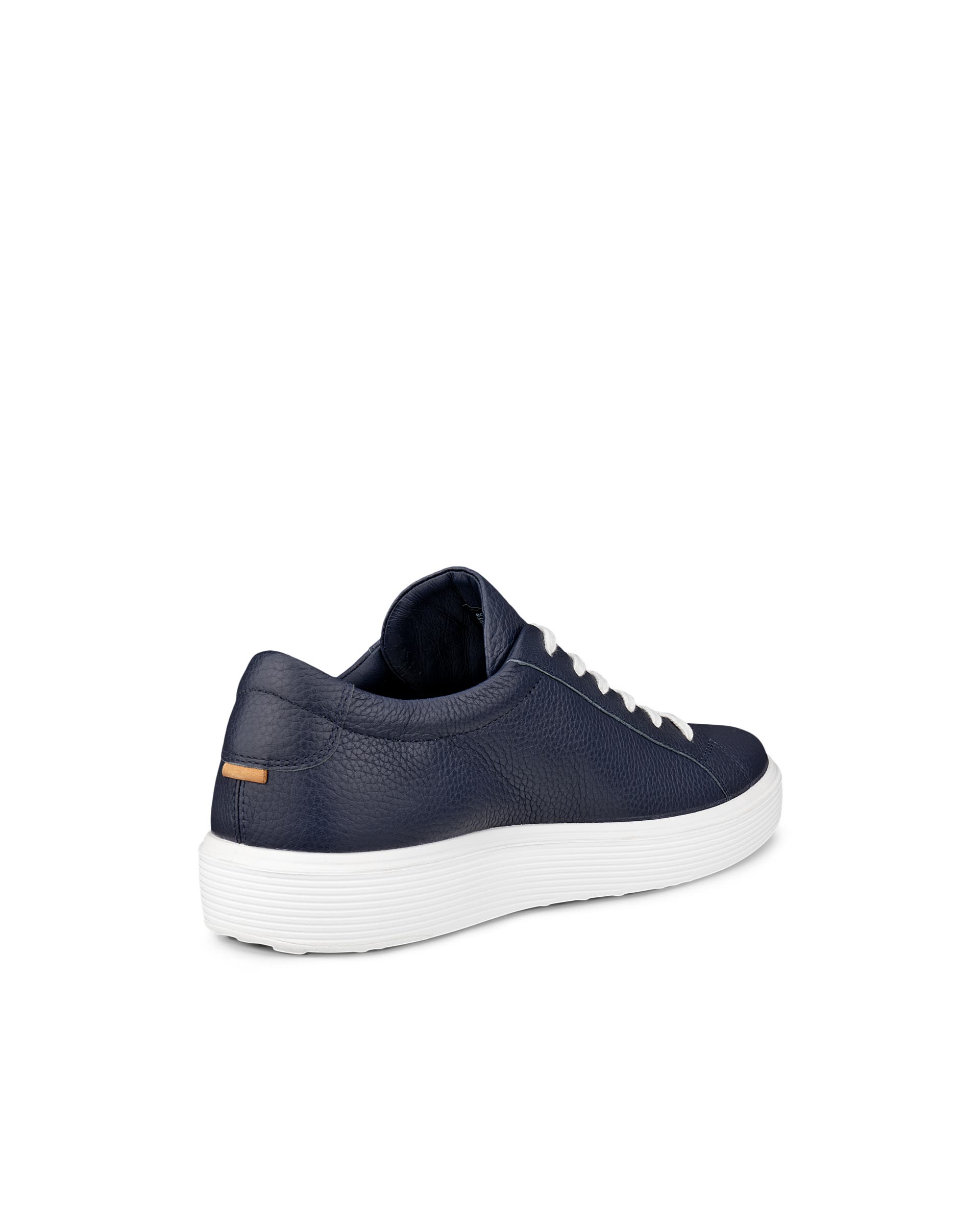 Men's ECCO® Soft 60 Leather Trainer - Blue - Back