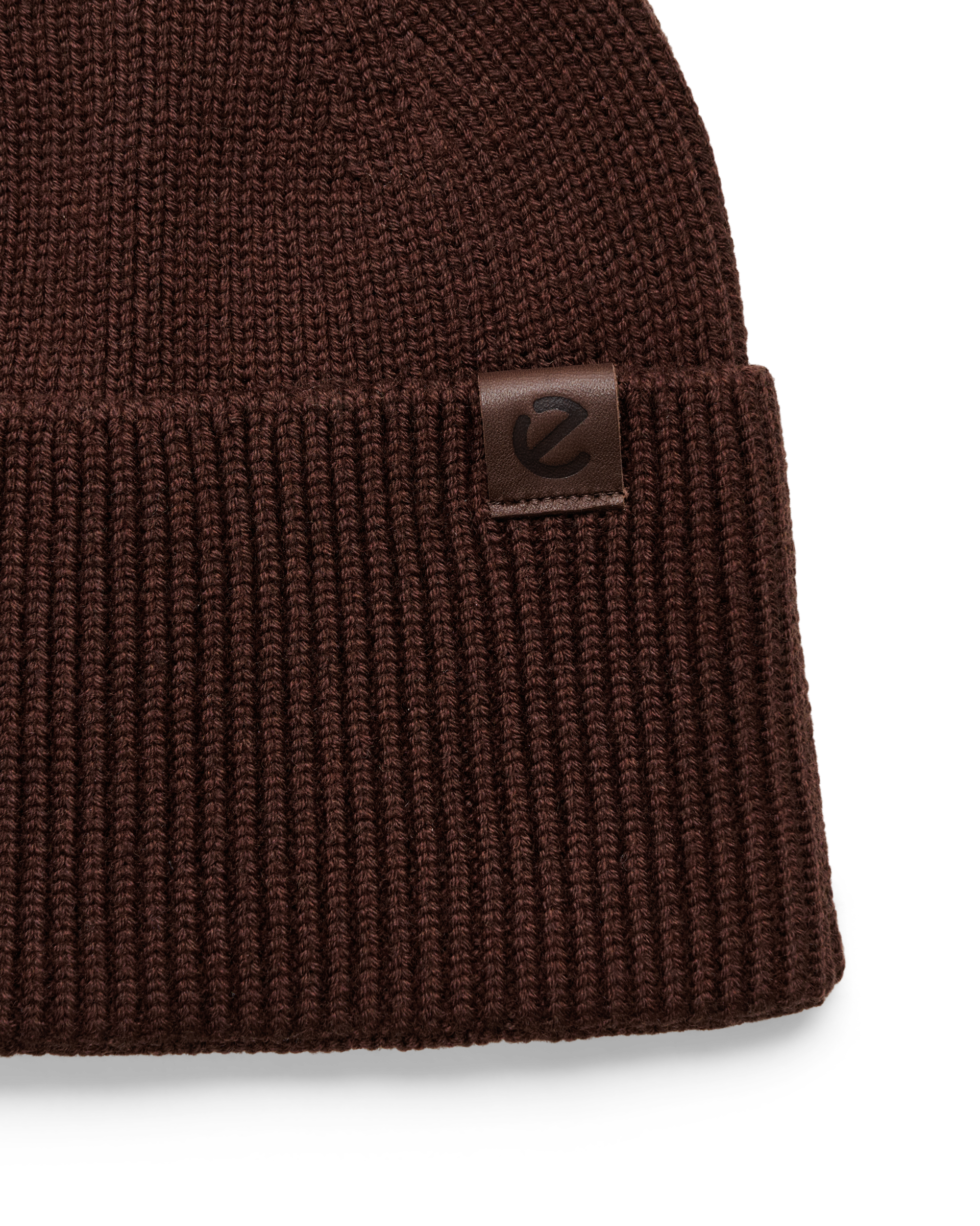 ECCO® Beanie Herren Mütze - Braun - Detail-1