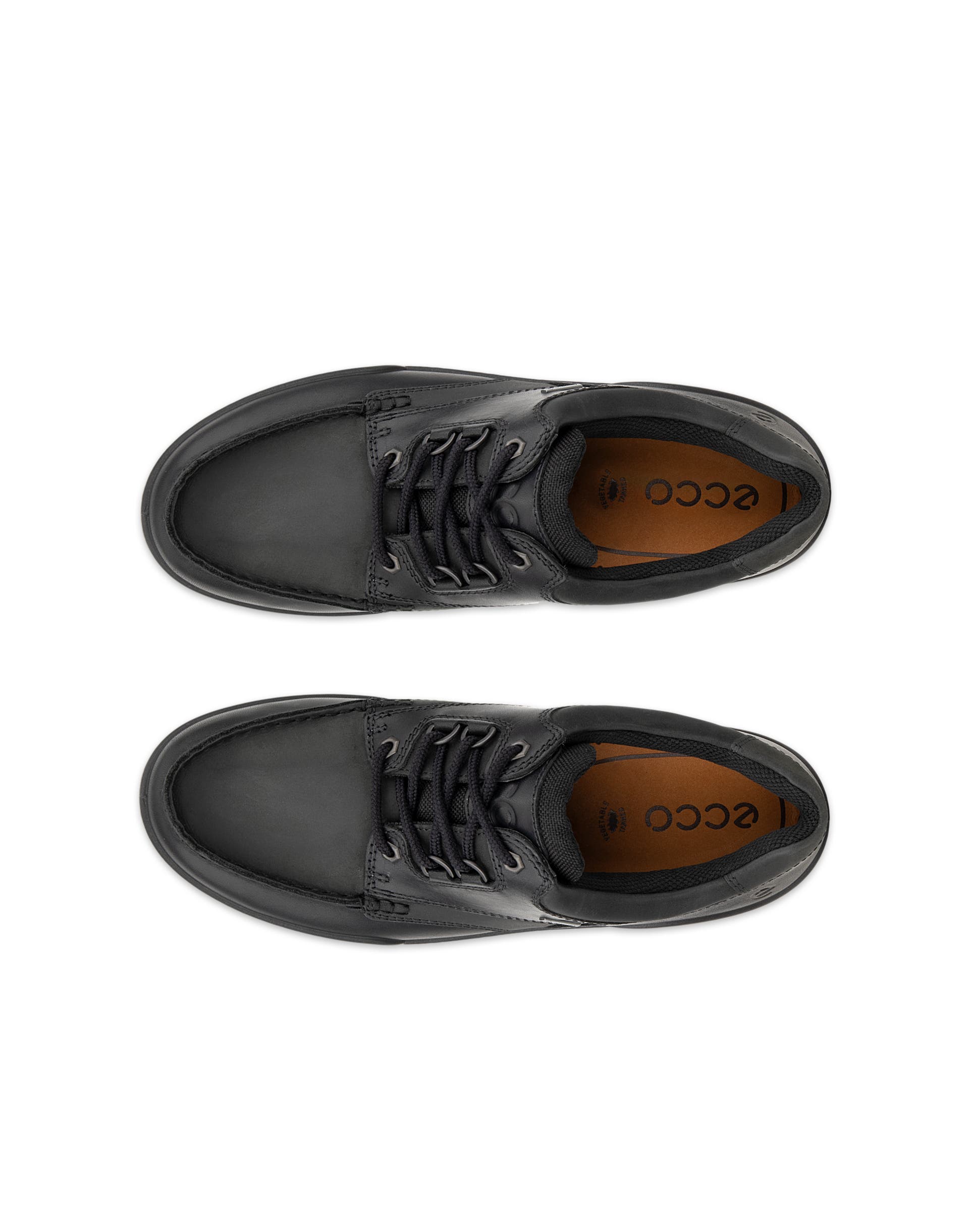 ECCO® Track 25 moc-toe sko i Gore-Tex læder til herrer - Sort - Top left pair